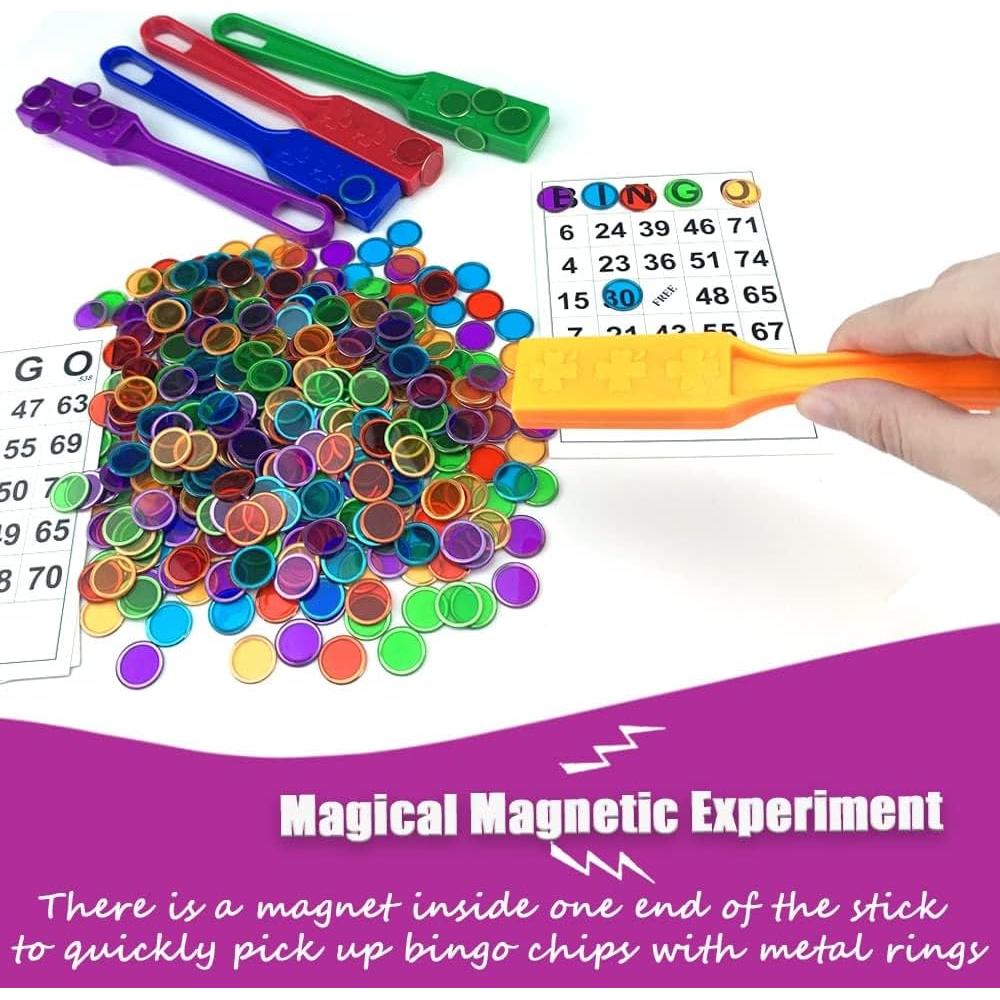 Juego de Fichas de Bingo Magnéticas Dacefloy - 600 Piezas