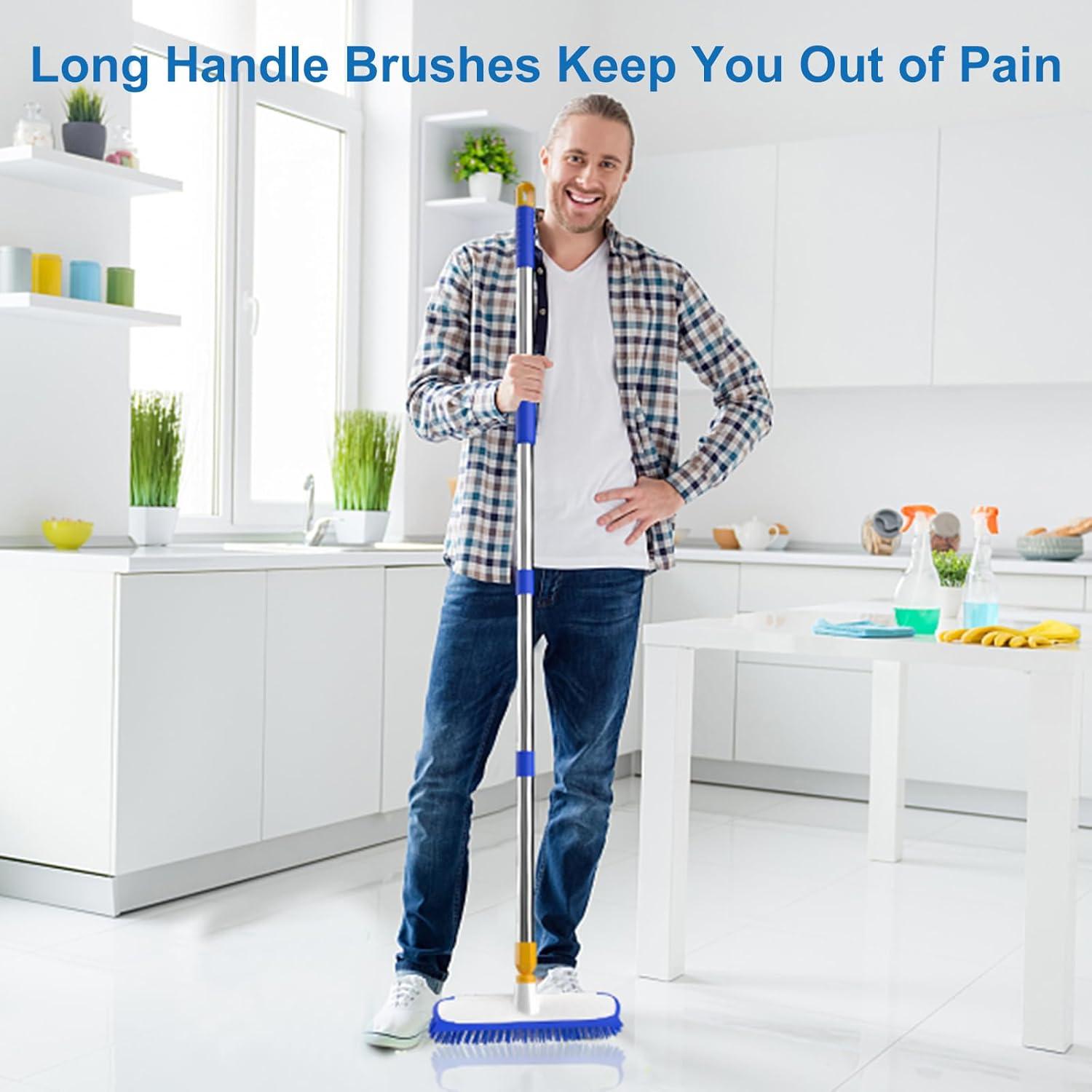 Cepillo de Suelo ITTAR 30 cm Mango Largo Ajustable 2 en 1