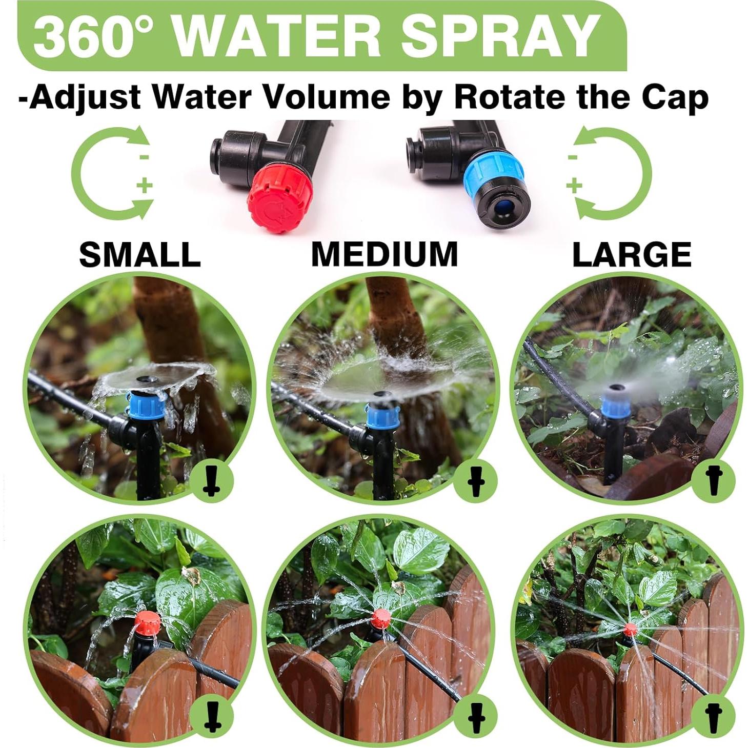 Kit de Riego por Goteo Maotong 240FT con Conexión Rápida