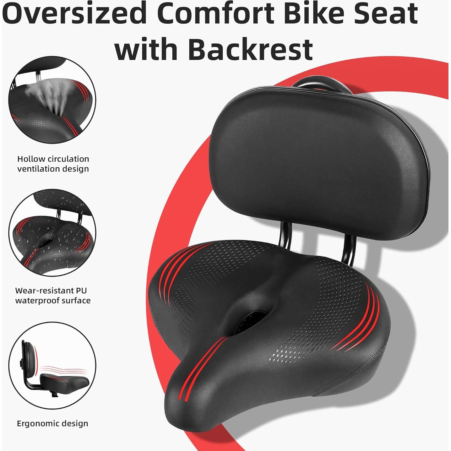 Cojín de Asiento Sobredimensionado COOLWUFAN para Bicicleta