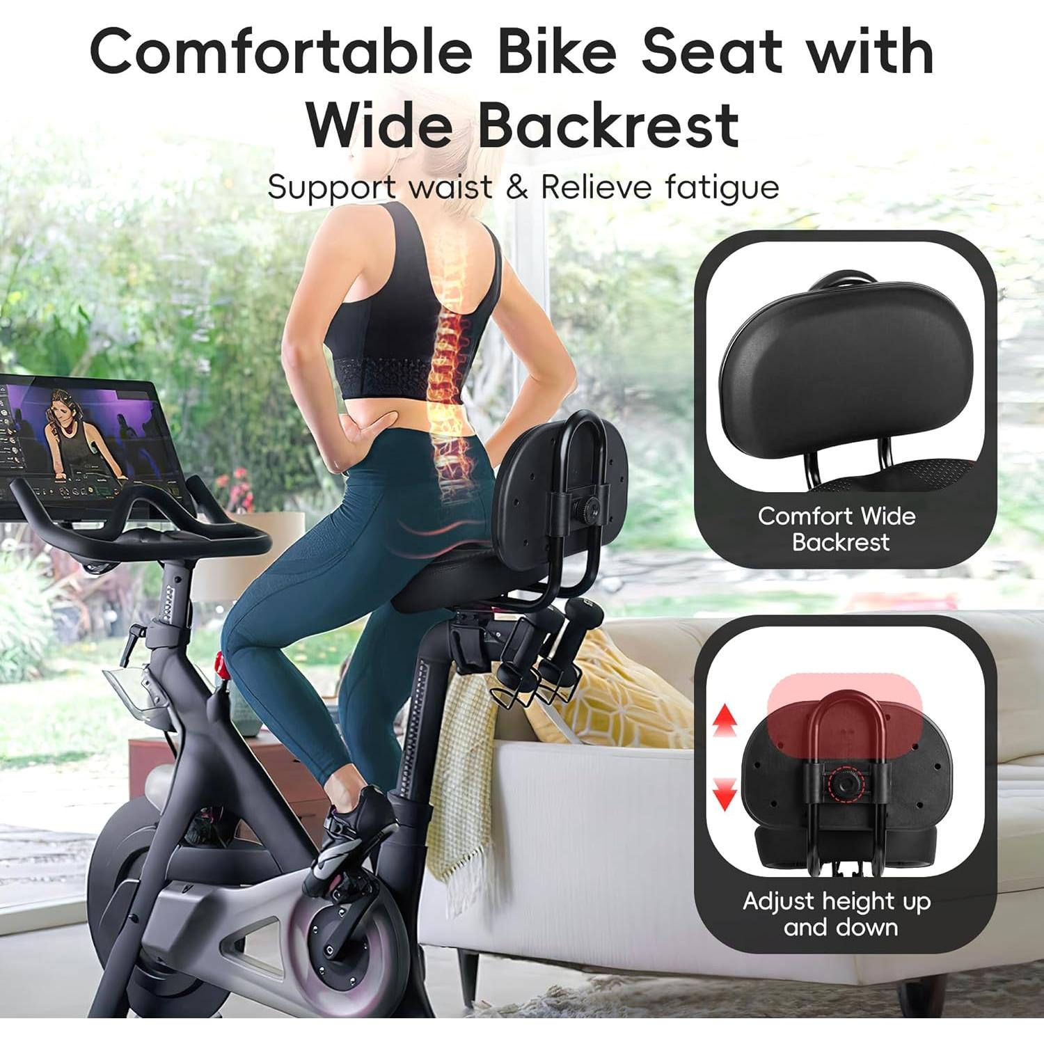 Cojín de Asiento Sobredimensionado COOLWUFAN para Bicicleta