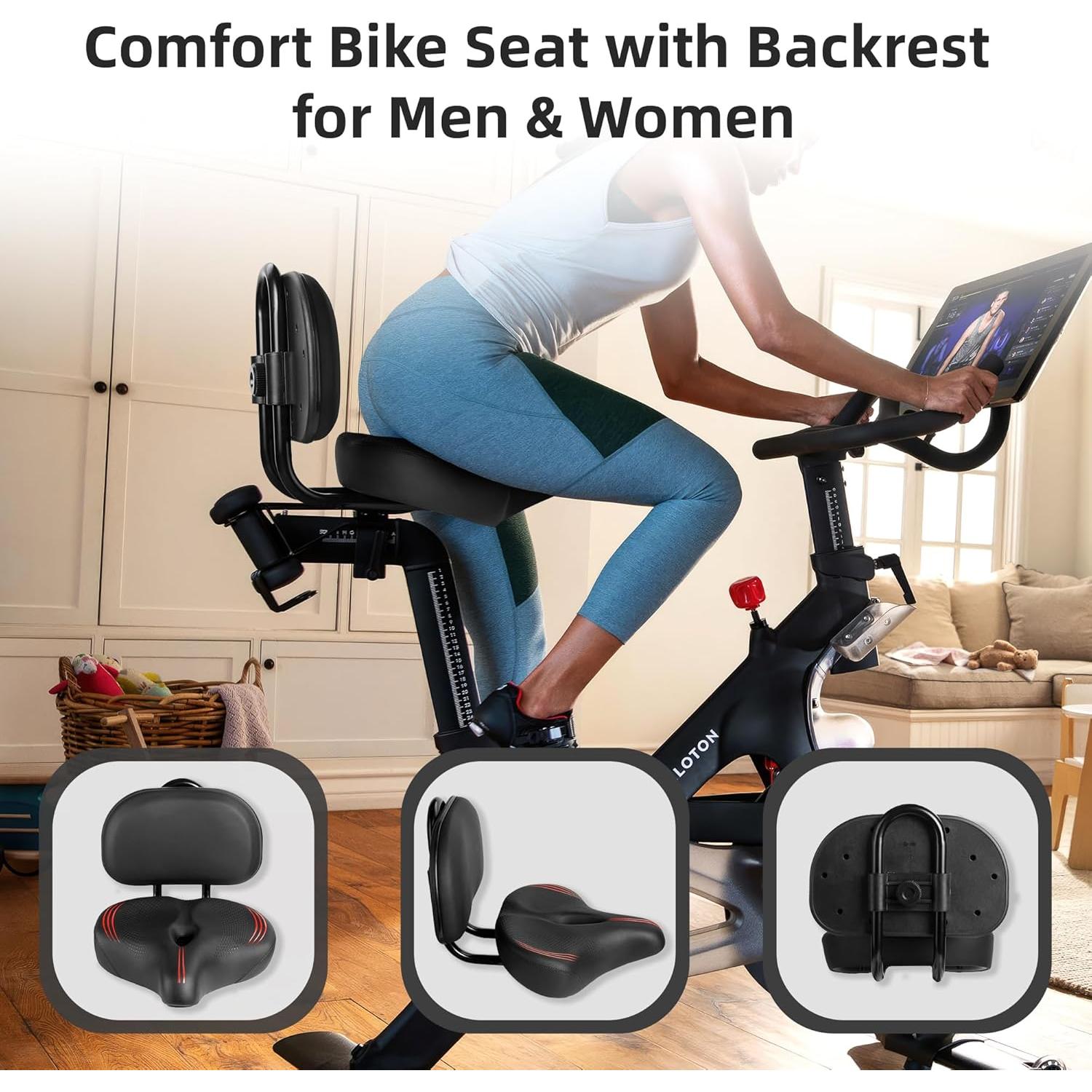 Cojín de Asiento Sobredimensionado COOLWUFAN para Bicicleta