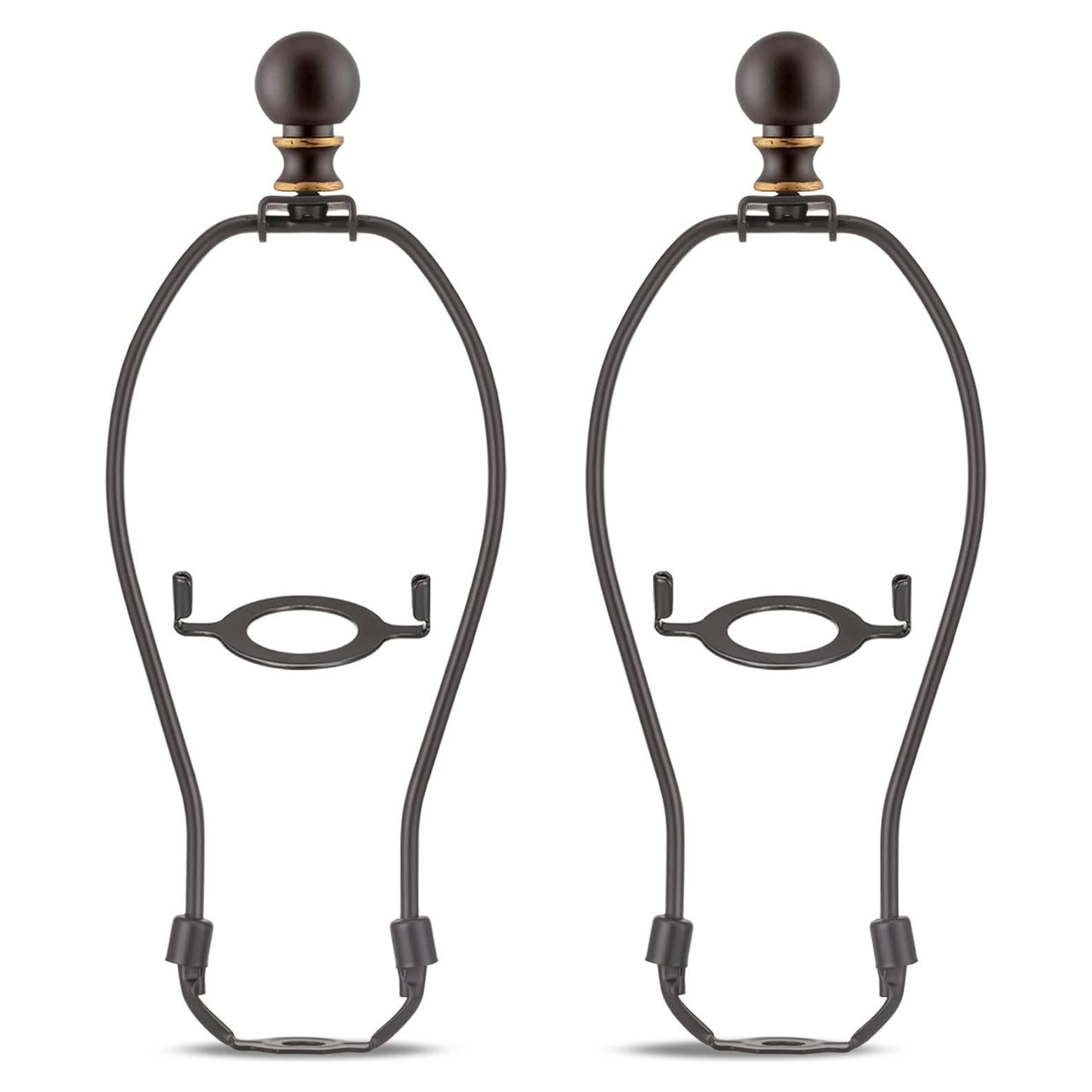 Juego de remates de lámpara Qc - 20,32 cm, 2 soportes