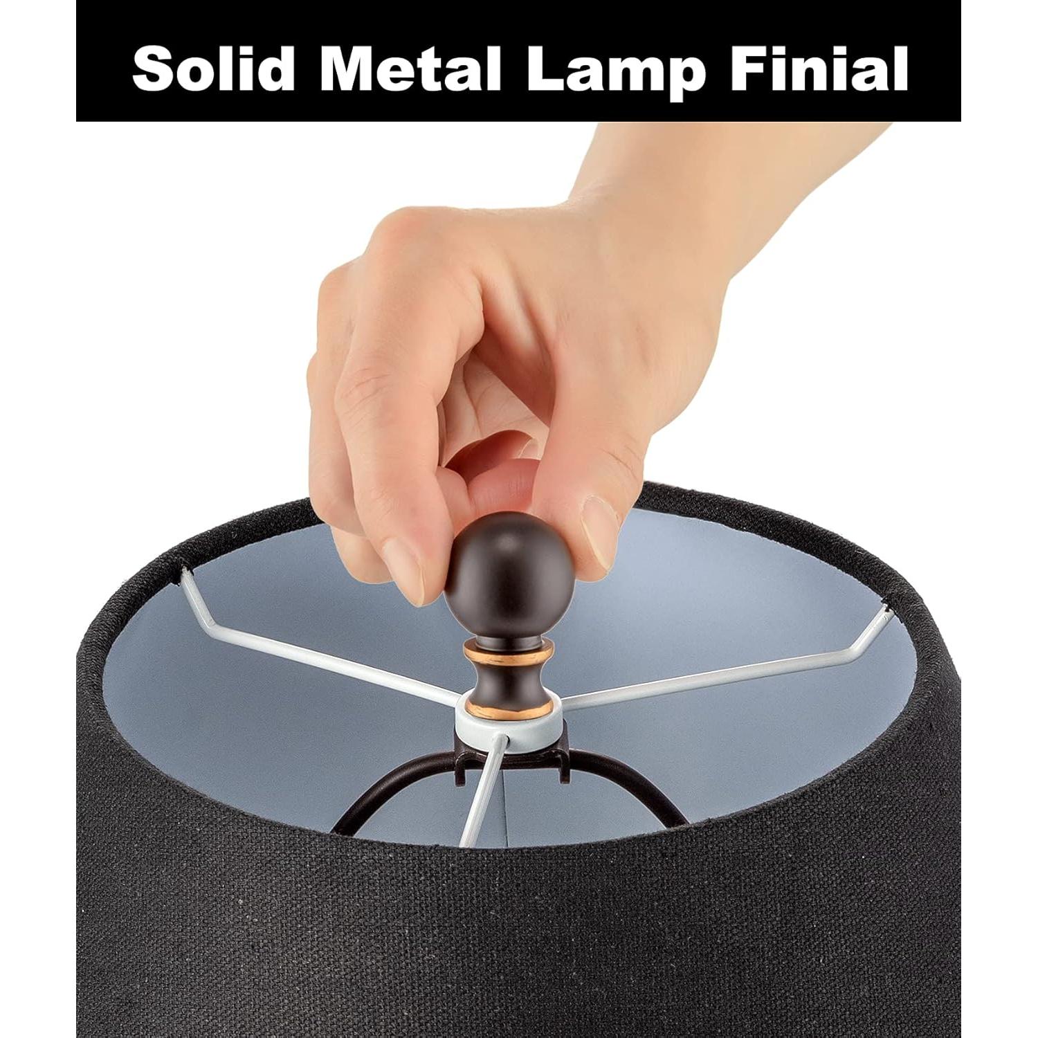 Juego de remates de lámpara Qc - 20,32 cm, 2 soportes