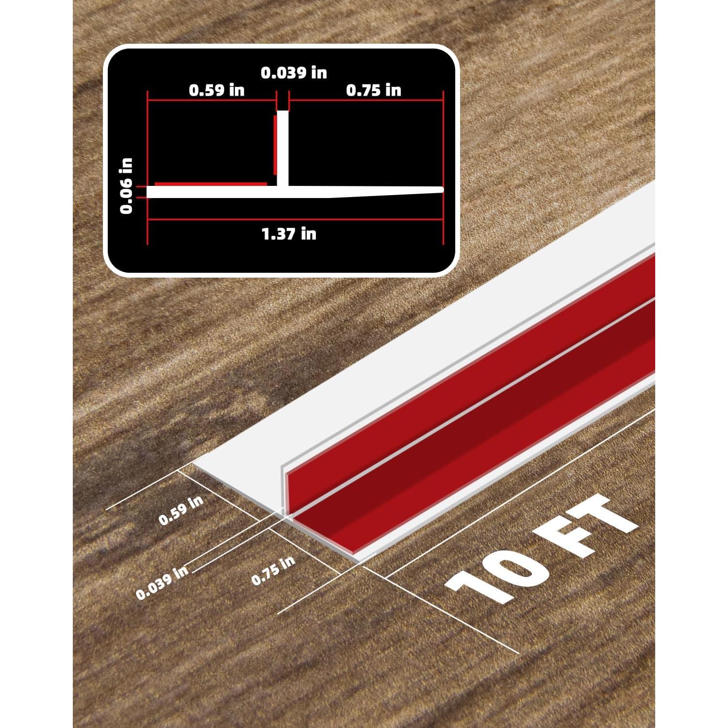 Tira de Sello de Silicona Orgthin 10 pies Aislamiento Blanco