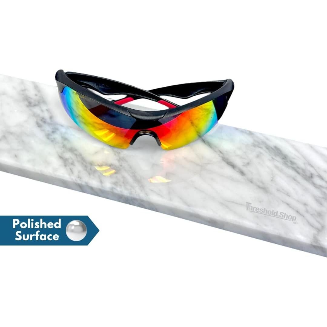 Umbral de Ducha de Mármol Carrara Blanco 152.4x15.24 cm