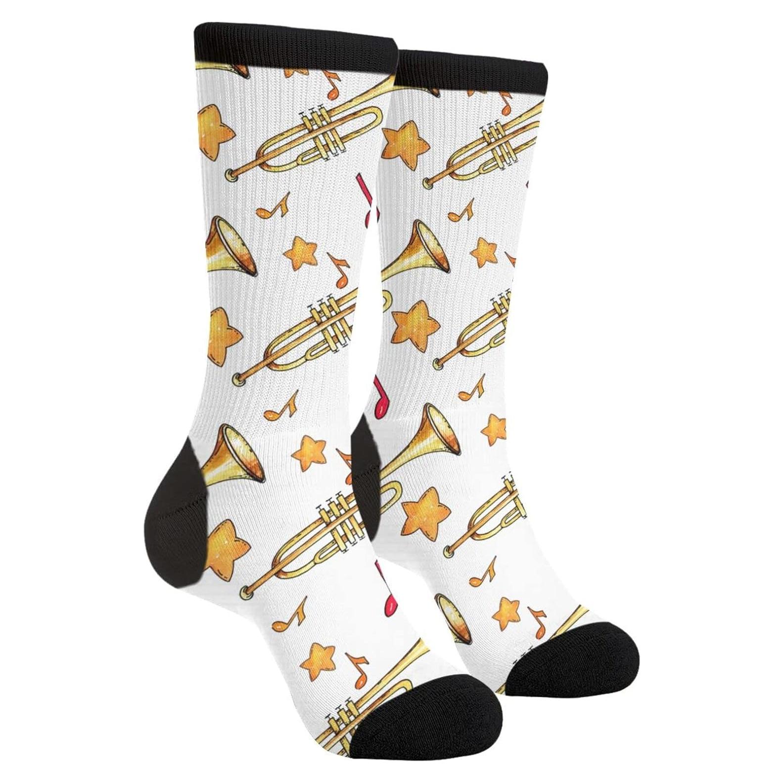 Calcetines Divertidos Sigouyinei Unisex Negros y Blancos