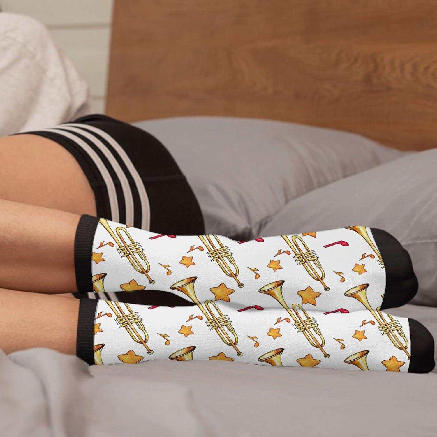 Calcetines Divertidos Sigouyinei Unisex Negros y Blancos