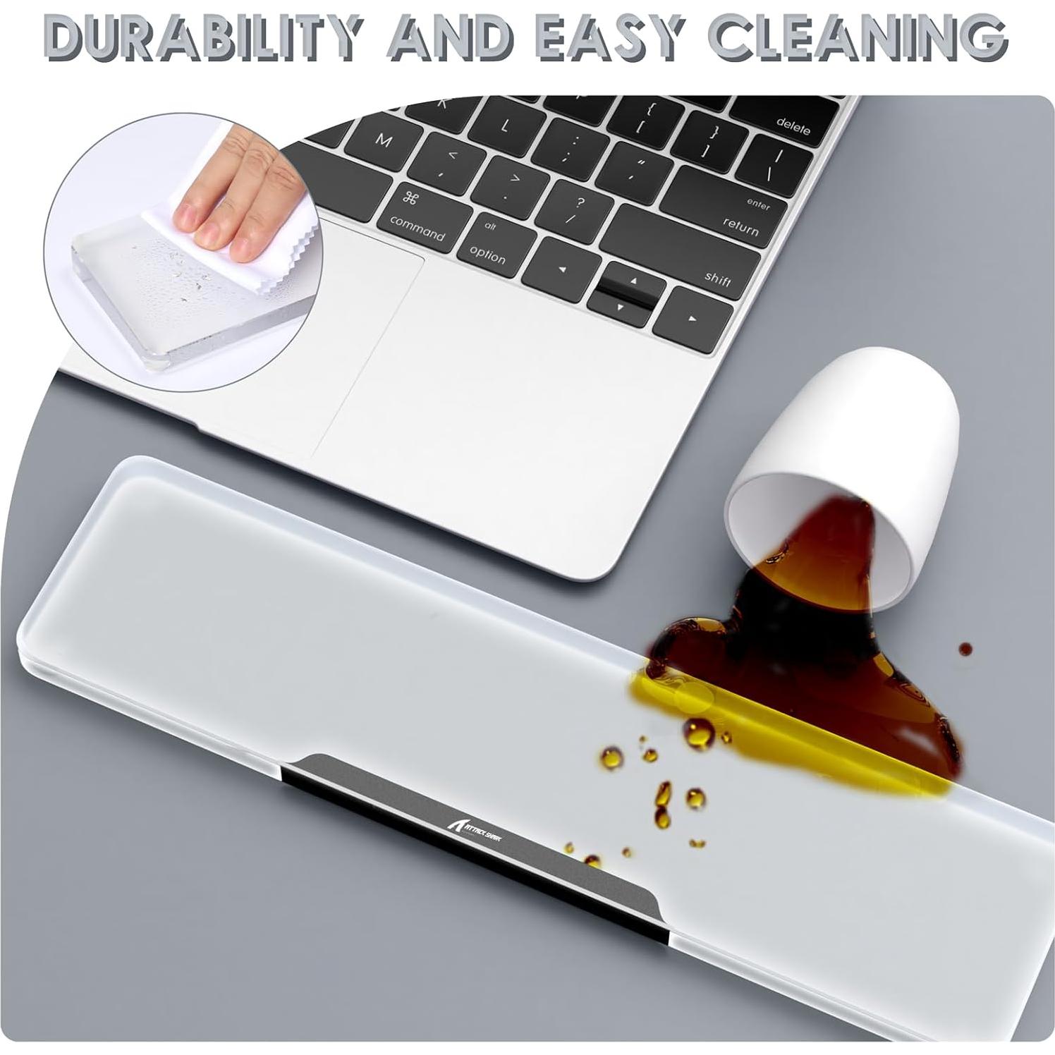 Reposamuñecas Ergonómico Acrílico ATTACK SHARK 41.91 cm Negro