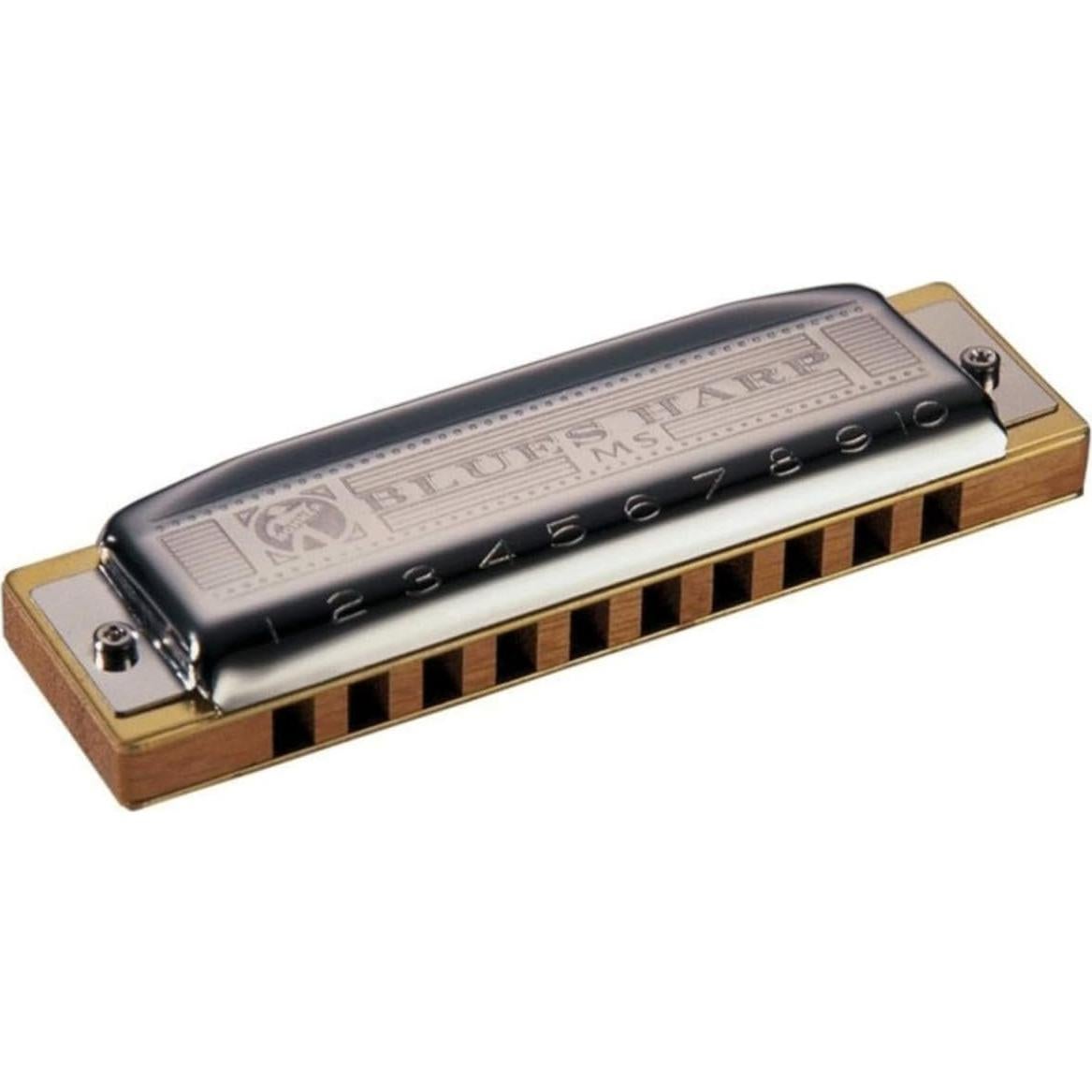 Hohner Blues Harp Armónica Clave E 10 Cuerdas Doussie