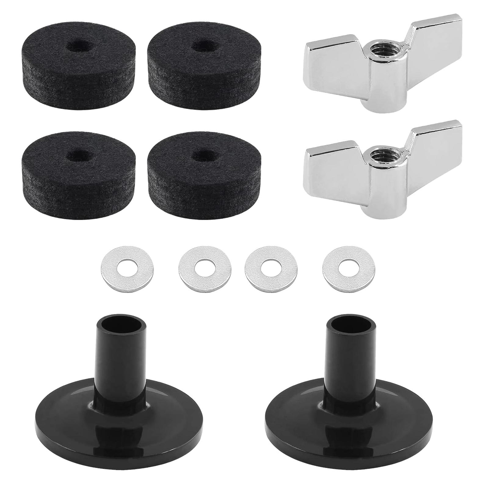 Biaungdo Set 12 Accesorios Reemplazo Platillos Batería Negro