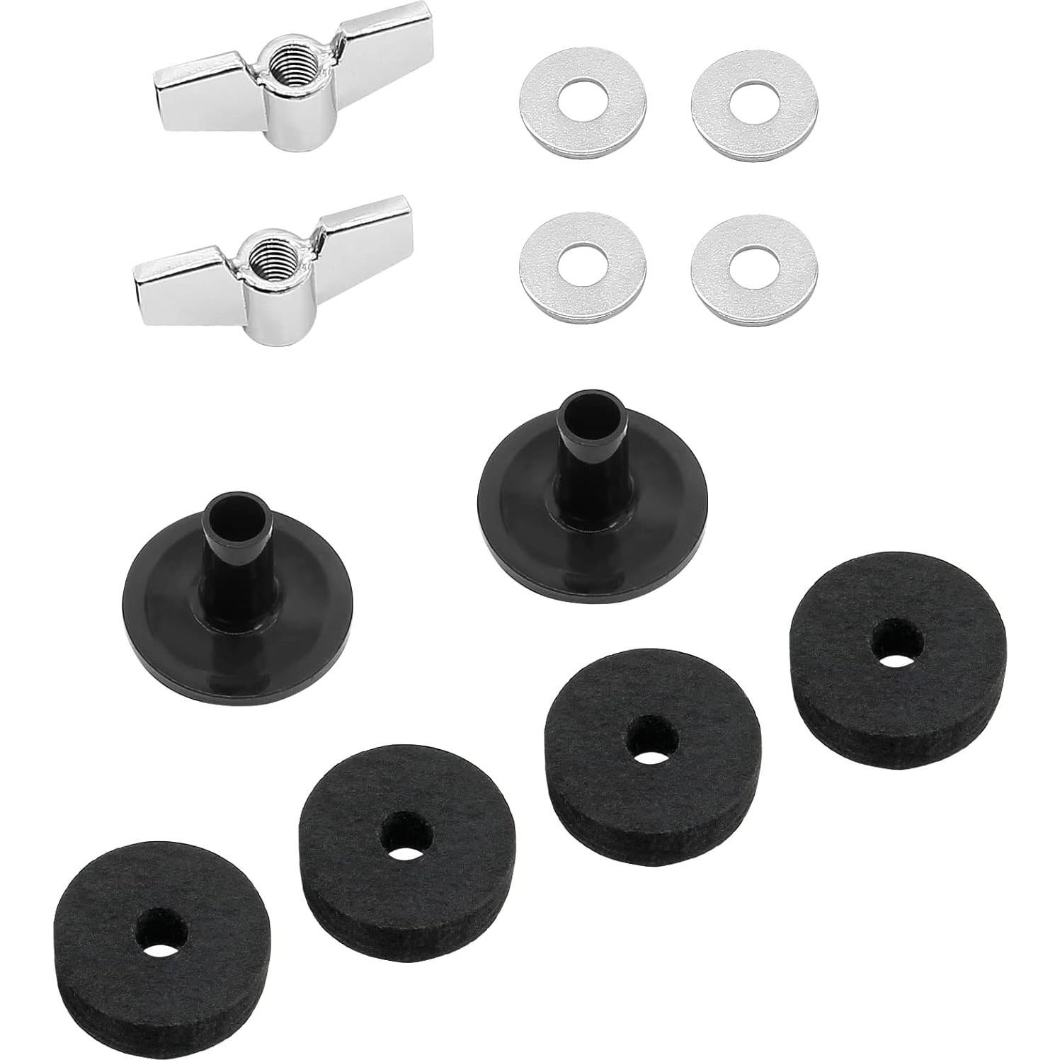 Biaungdo Set 12 Accesorios Reemplazo Platillos Batería Negro