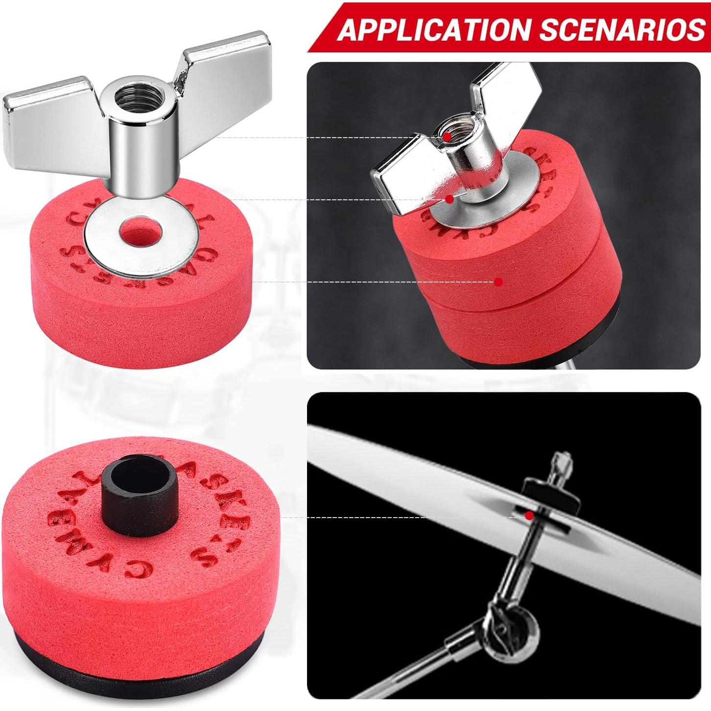 Facmogu Kit de Accesorios para Batería 23 Piezas EVA - Rojo