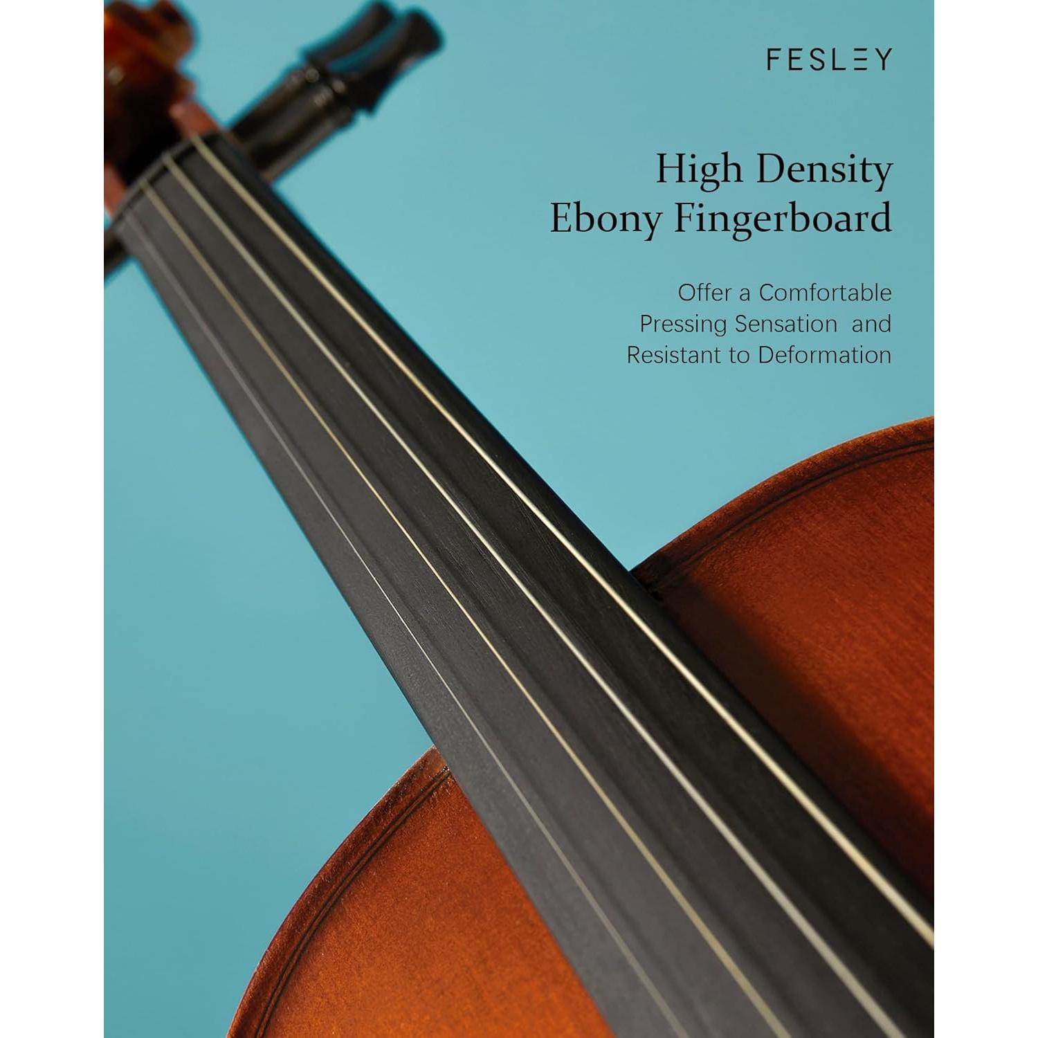 Fesley Violín 4/4 Mate Completo para Principiantes