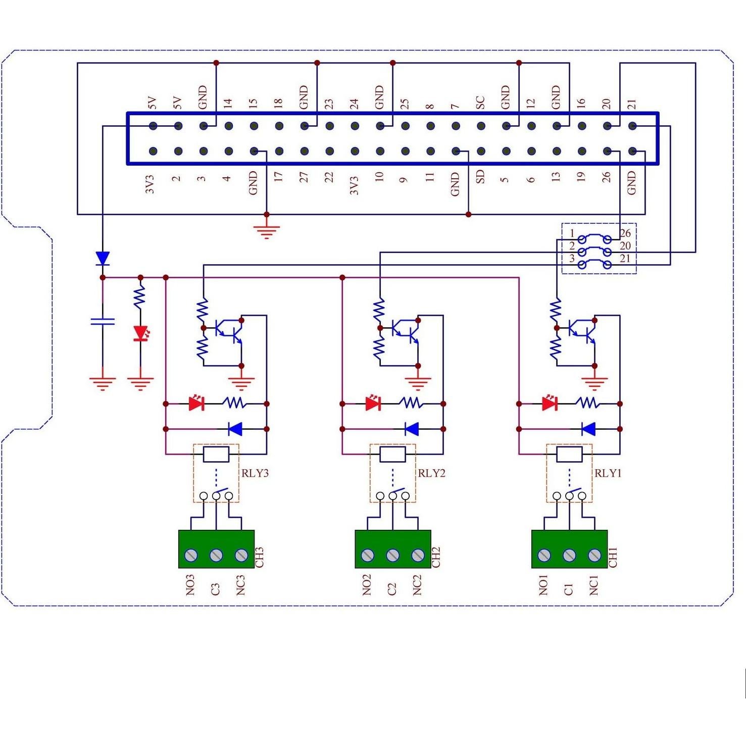 Módulo de Relé de Potencia Electronics-Salon para Raspberry Pi