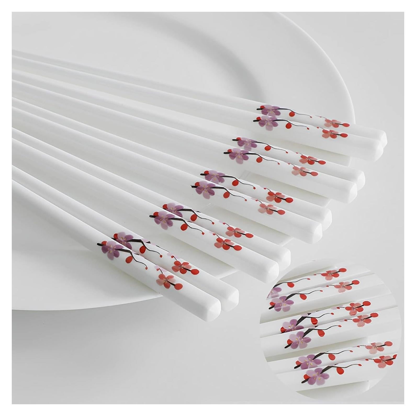 Juego de Palillos de Porcelana Reutilizables GTIEDIK 24 cm