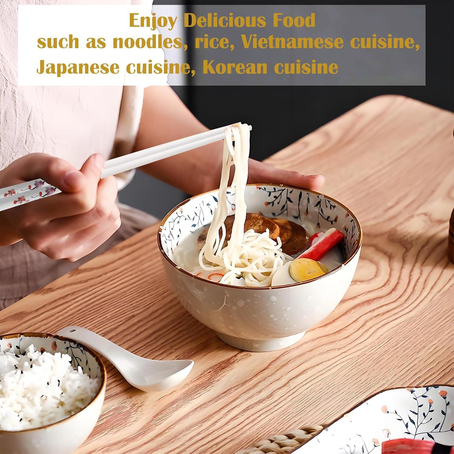 Juego de Palillos de Porcelana Reutilizables GTIEDIK 24 cm