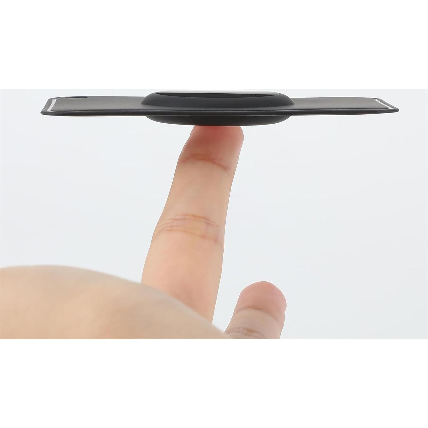 Slim Wallet Tracker Card Compatible with Apple Find My - Easily Find My Wallet | Wallet Finder & | Airtag Card (White) (Black) Wallet Tracker