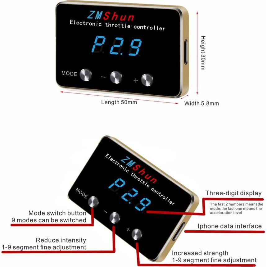 Controlador Electrónico del Acelerador ZMShun ZMS-221 para Toyota y Lexus