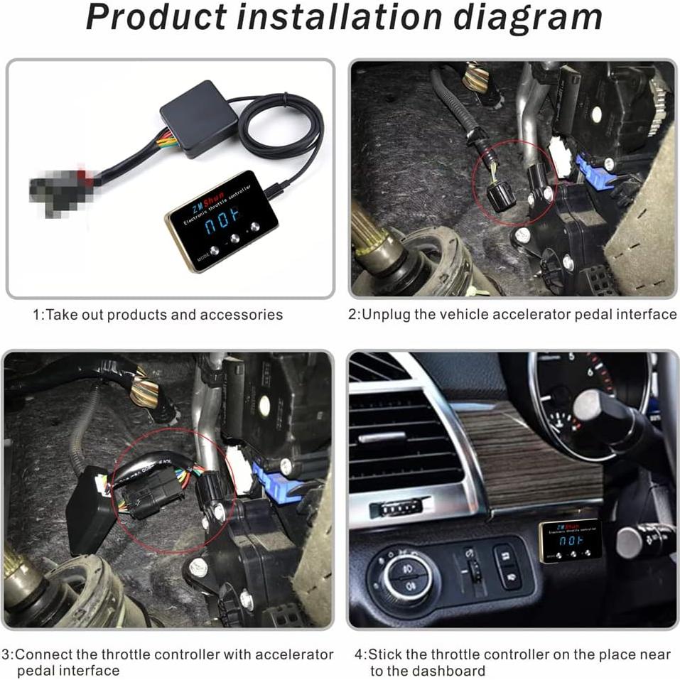 Controlador Electrónico del Acelerador ZMShun ZMS-221 para Toyota y Lexus
