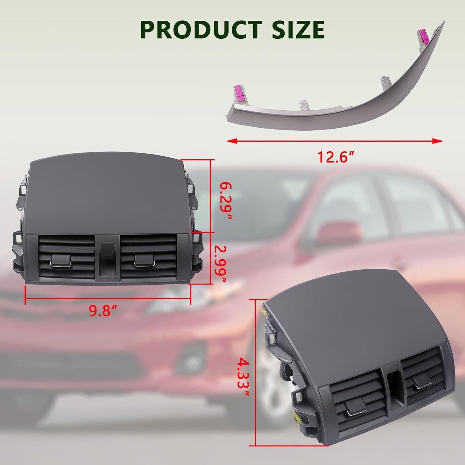 Panel de Salida de Aire A/C Toyota Corolla 2008-2013 ZONFANT