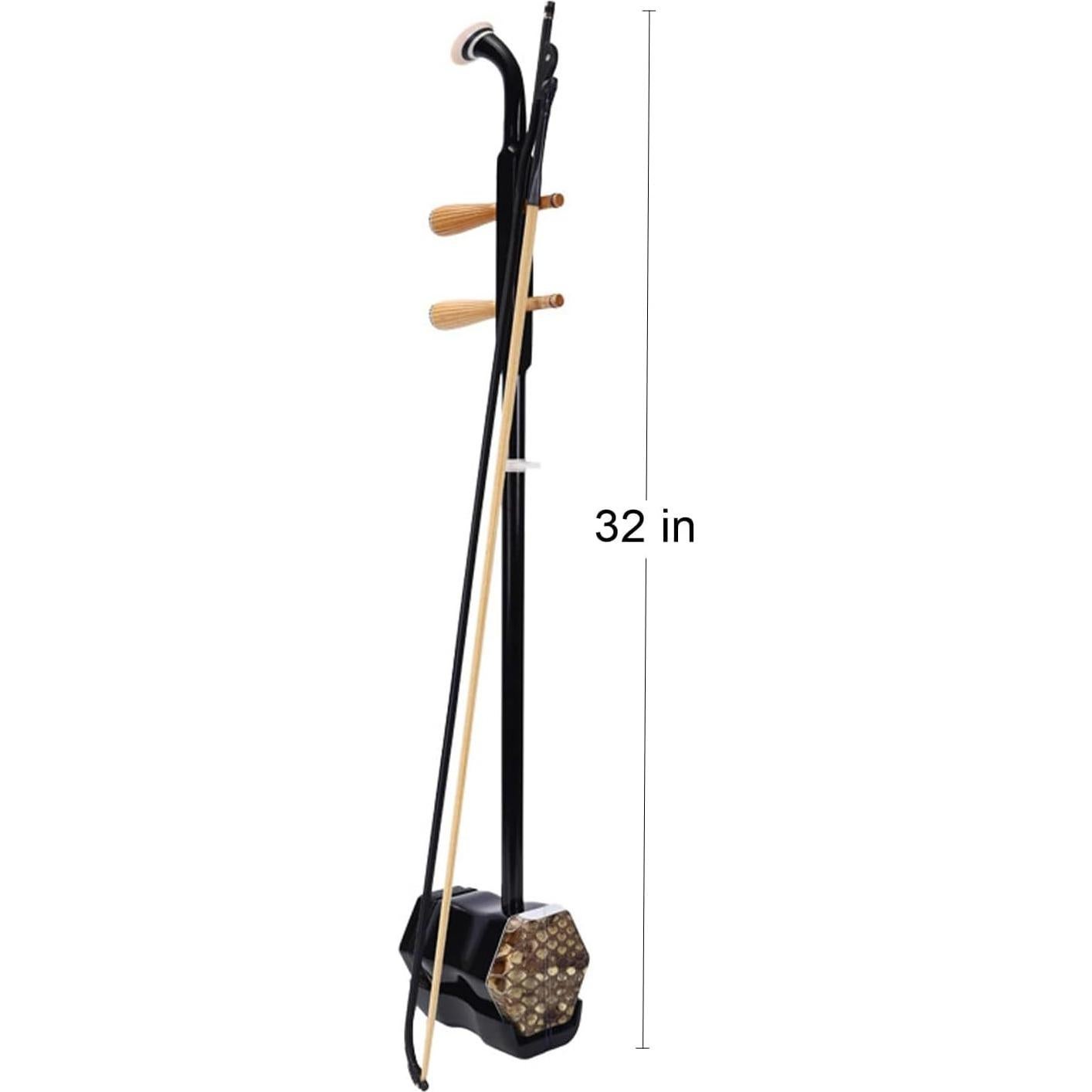 Erhu Chino para Principiantes 2 Cuerdas 81 cm Artesanal