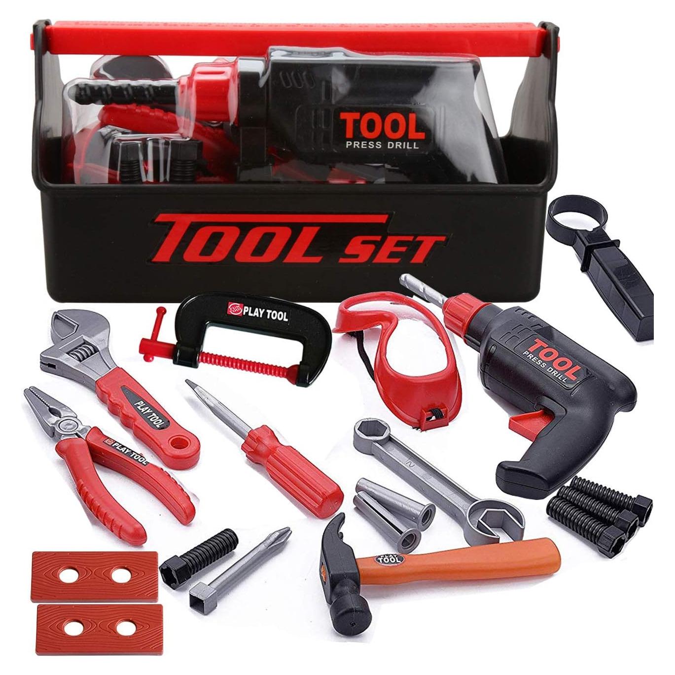 Juego de herramientas para niños KEJIH 21 piezas con caja