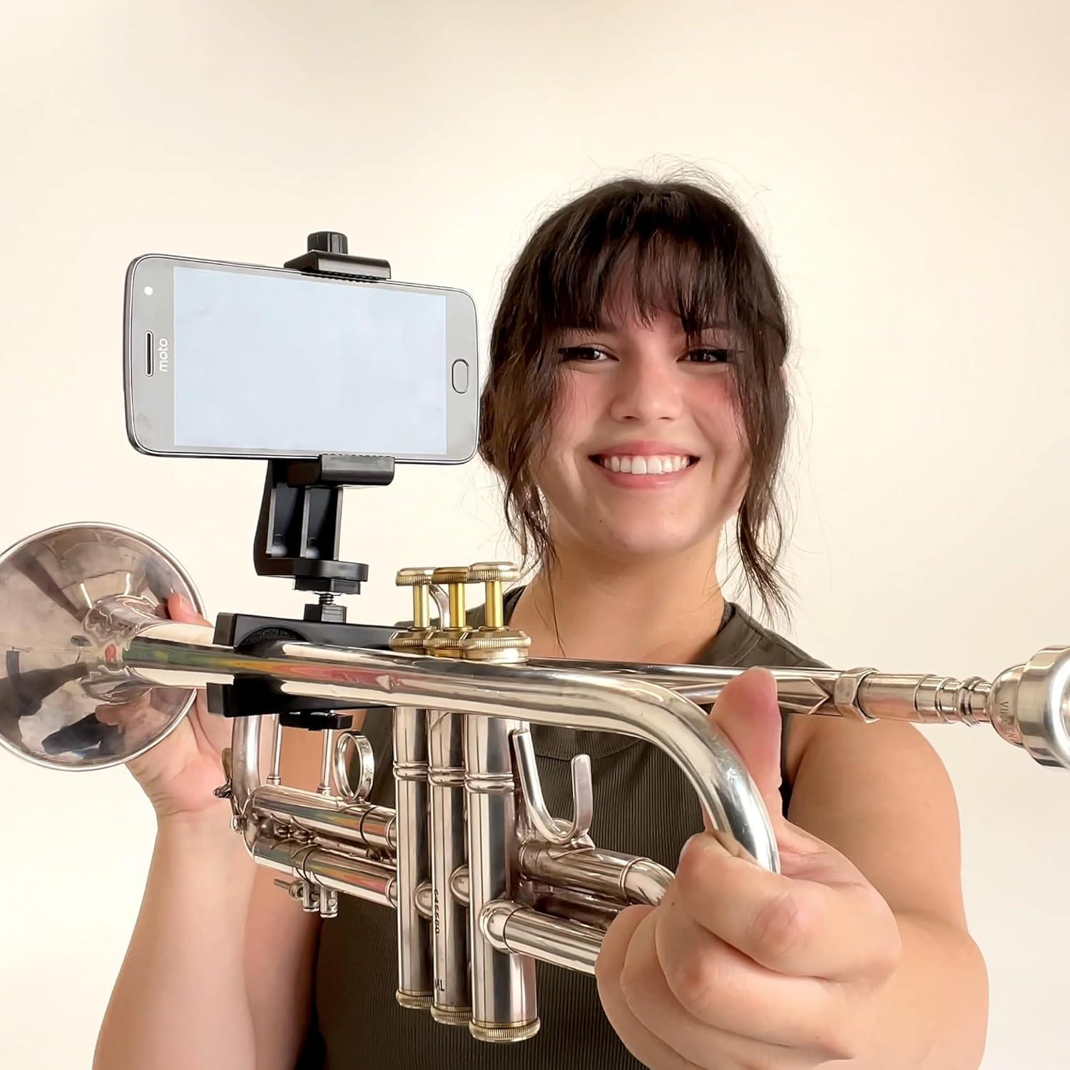 Gripophone Lyre para Trompeta - Soporte para Smartphone