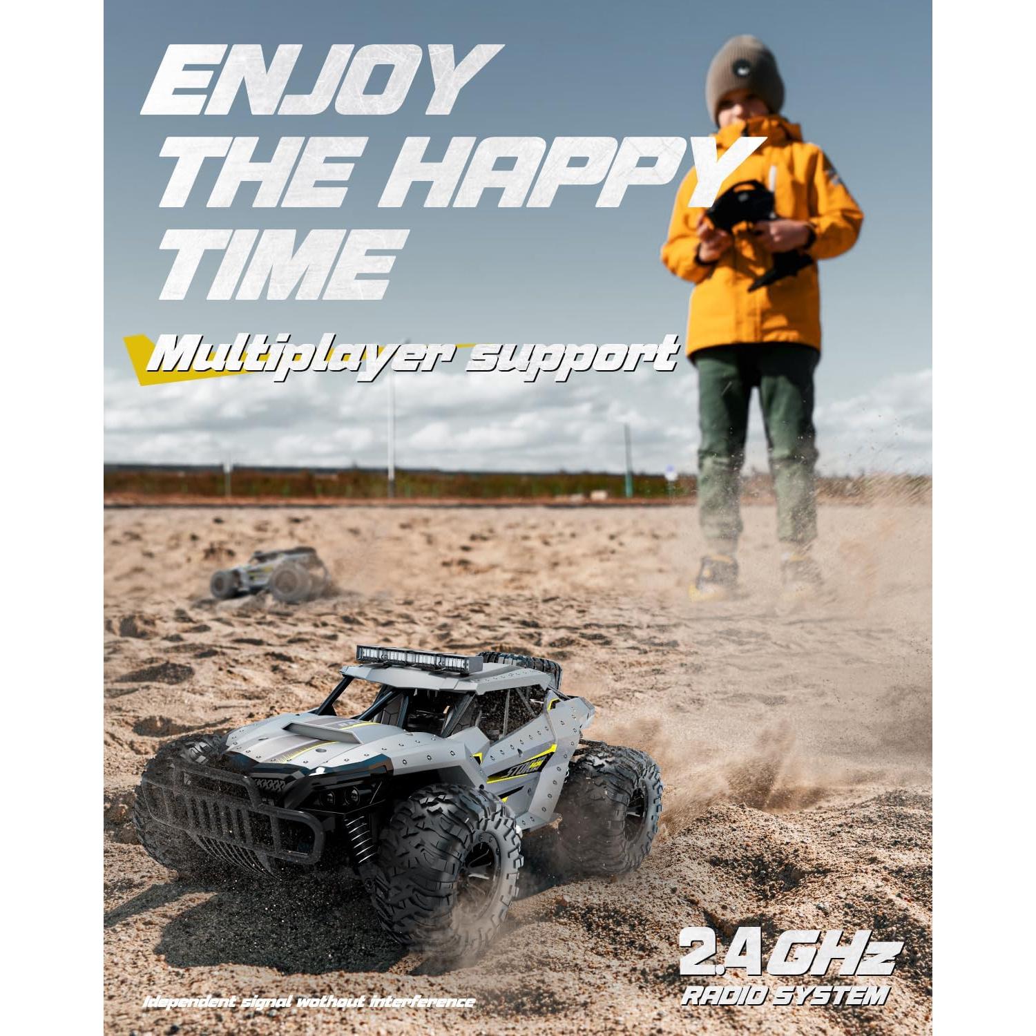 Coche RC Tecnock 4WD 20 KM/H con LED y 2 Baterías 1000mAh