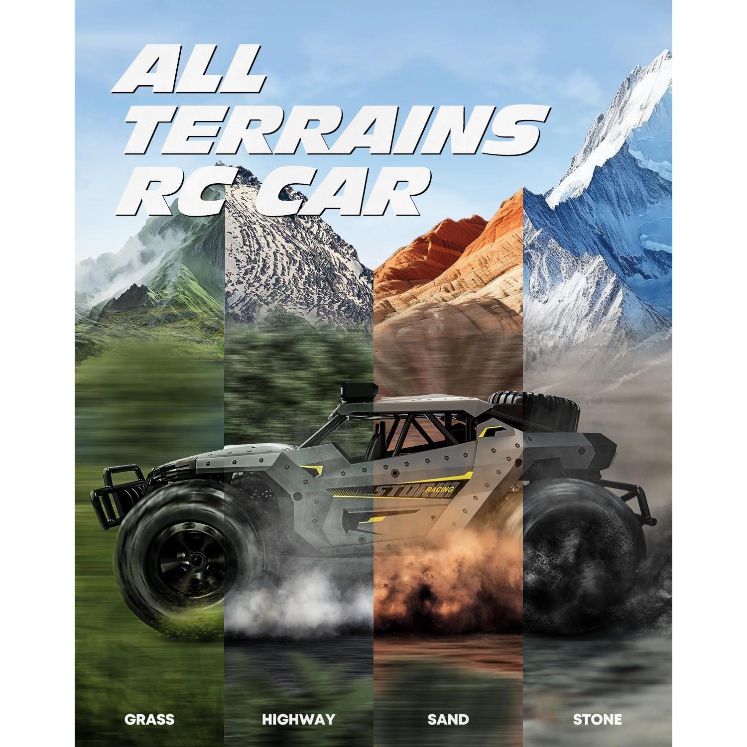 Coche RC Tecnock 4WD 20 KM/H con LED y 2 Baterías 1000mAh