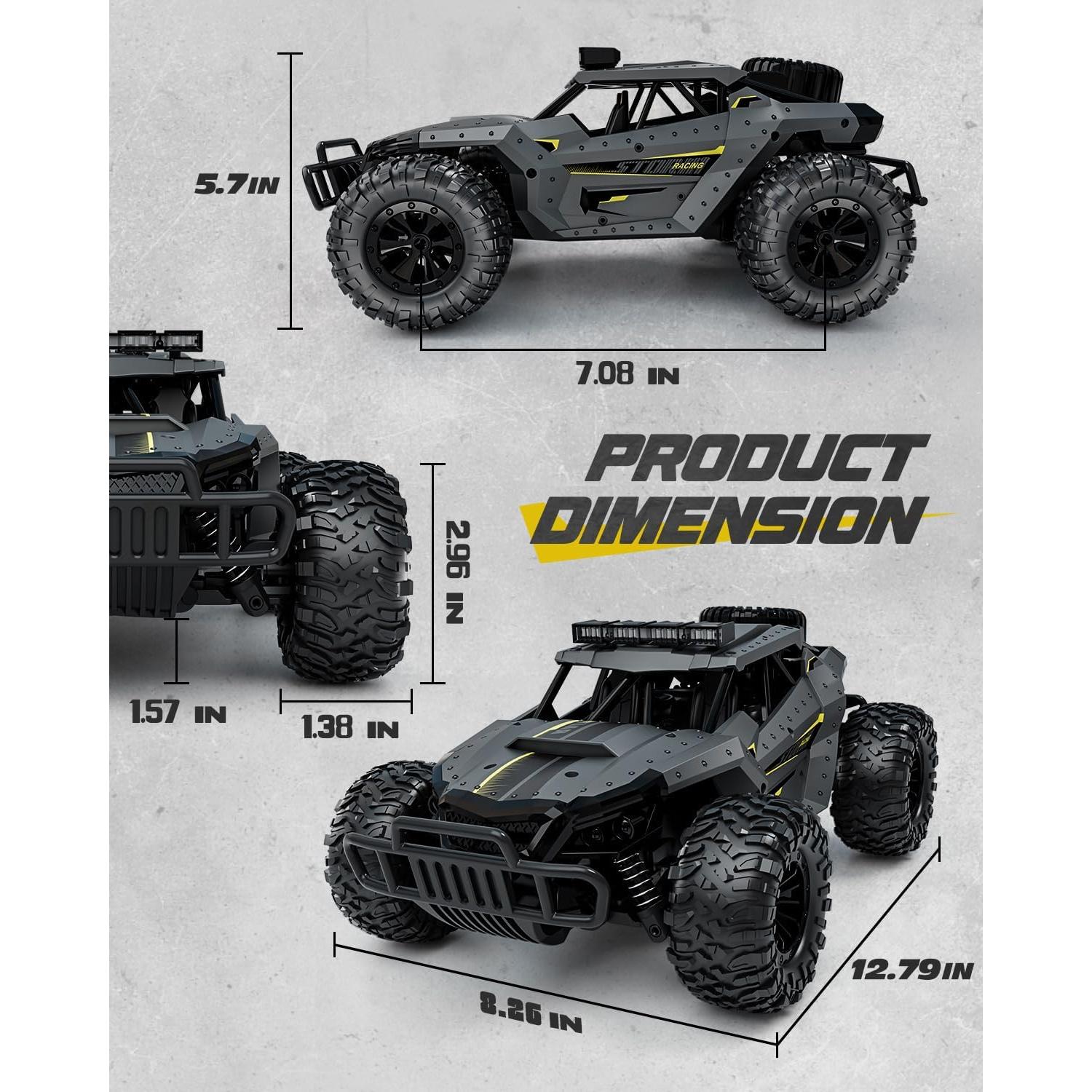 Coche RC Tecnock 4WD 20 KM/H con LED y 2 Baterías 1000mAh