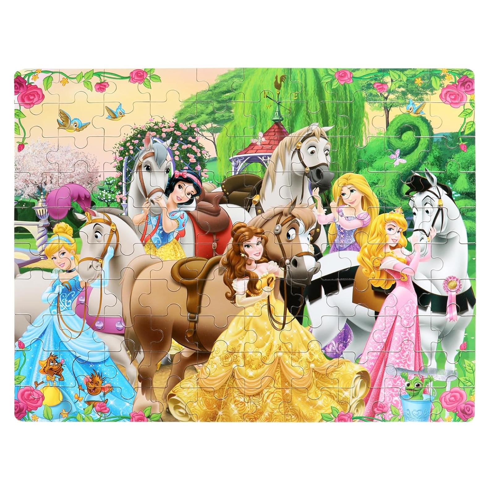 Puzzles for Kids Ages 4-8 100 Pieces Jigsaw Puzzles for Boys and Girls Educational Learning Puzzles in Metal Box