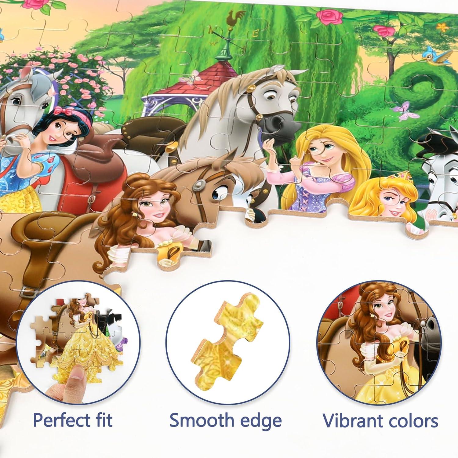 Puzzles for Kids Ages 4-8 100 Pieces Jigsaw Puzzles for Boys and Girls Educational Learning Puzzles in Metal Box