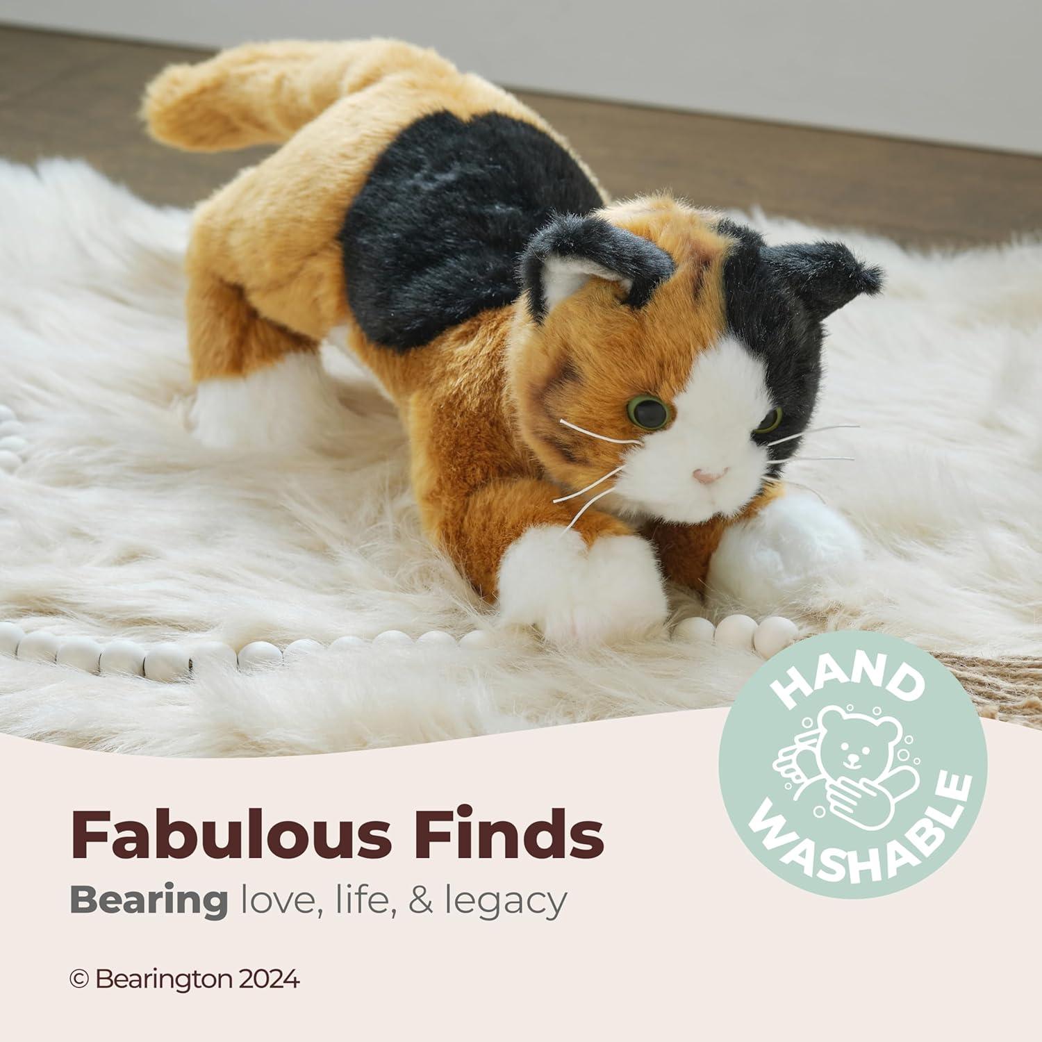 Gato de Peluche Bearington Callie 38 cm Realista para Niños