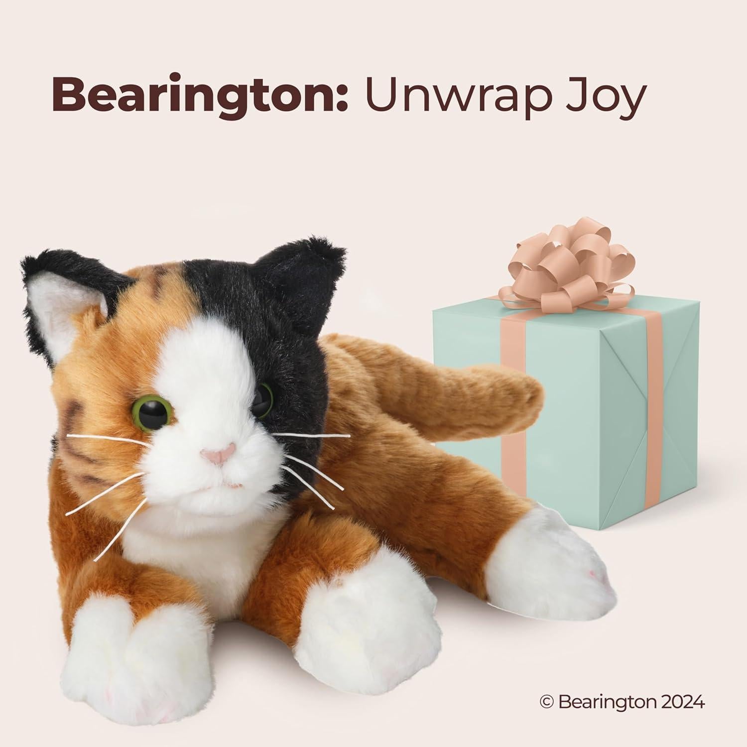 Gato de Peluche Bearington Callie 38 cm Realista para Niños