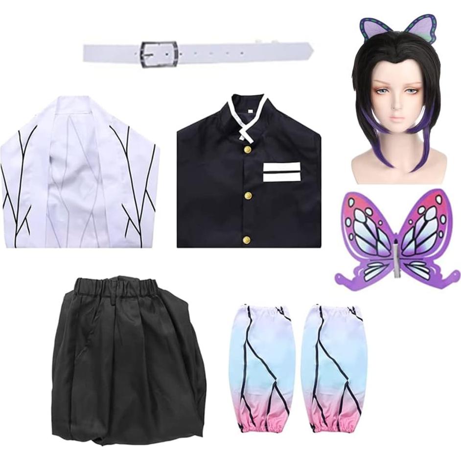 Disfraz de Cosplay Kimono Shinobu para Chicas Adultas - Completo