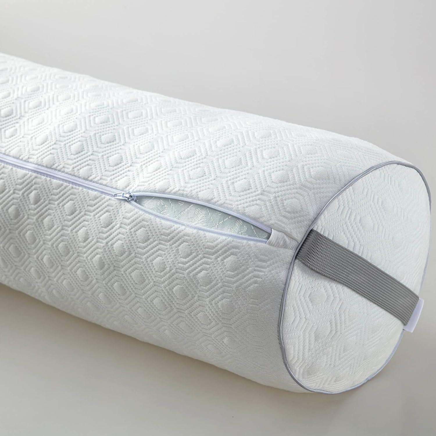 Almohada Rodante Ajustable Kingnex Espuma de Memoria 45x15cm