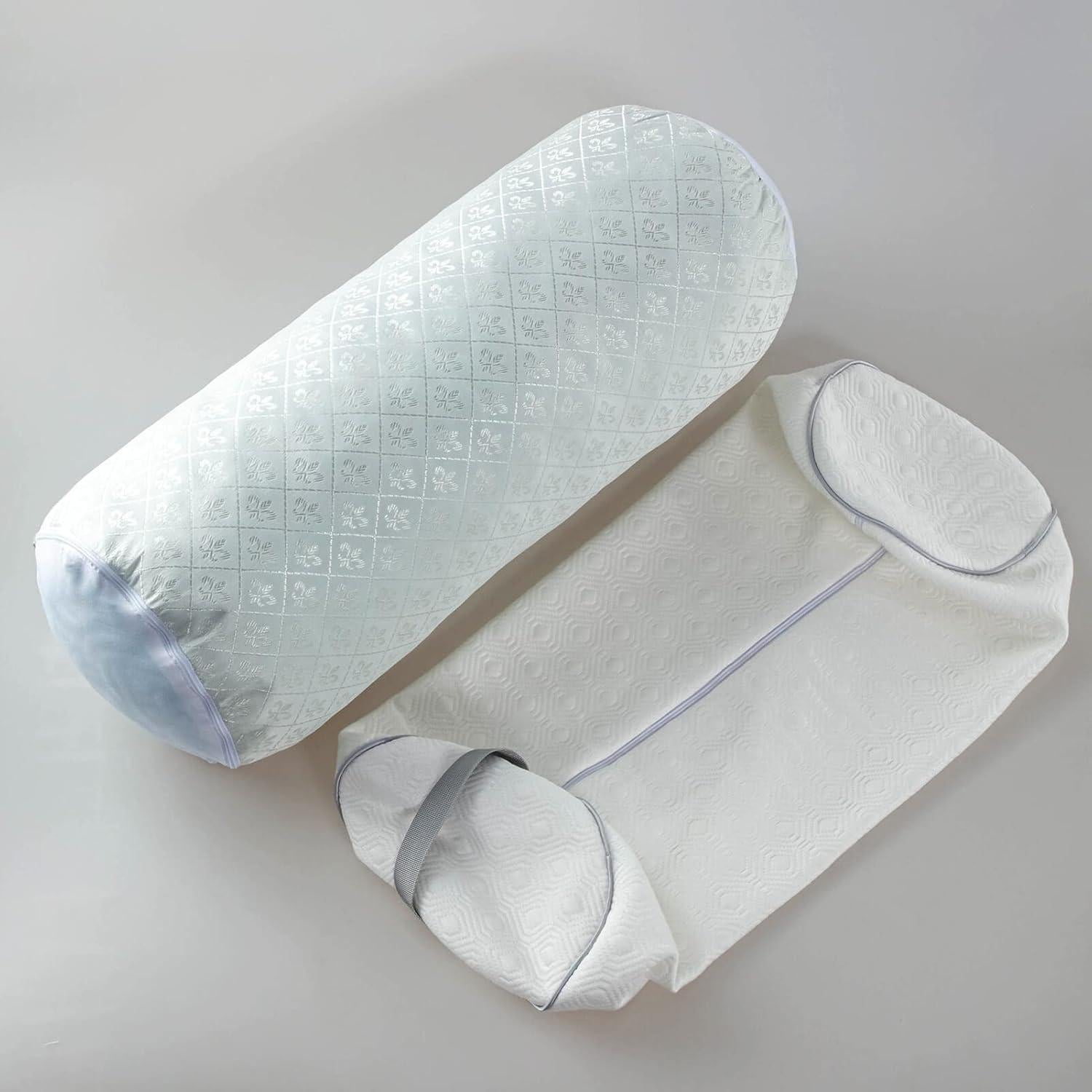 Almohada Rodante Ajustable Kingnex Espuma de Memoria 45x15cm