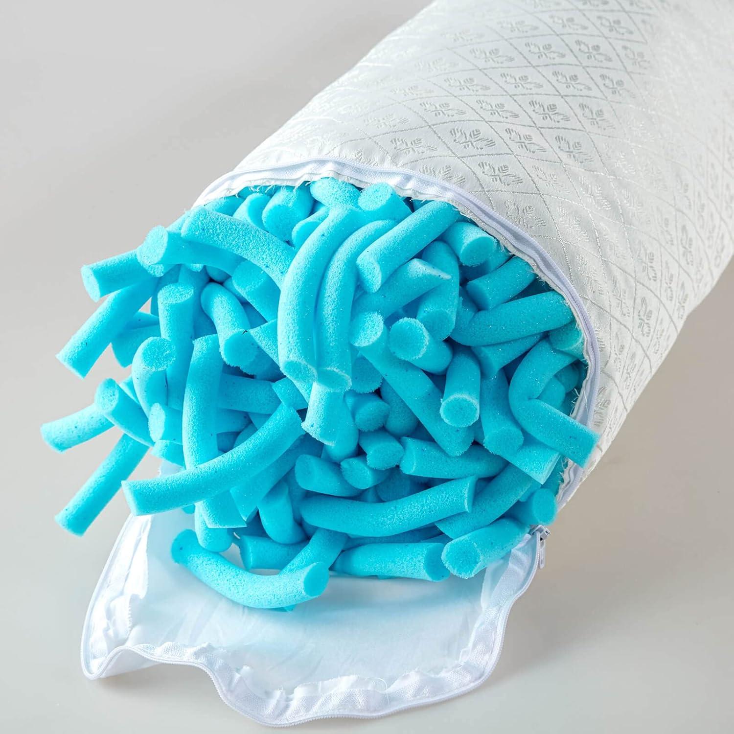 Almohada Rodante Ajustable Kingnex Espuma de Memoria 45x15cm