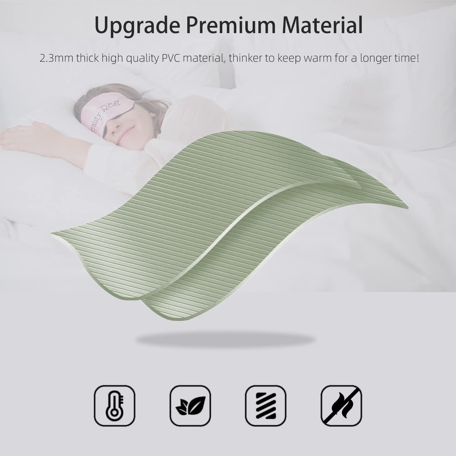 Bolsa de Agua Caliente OliviaLiving 2L Caqui Reutilizable