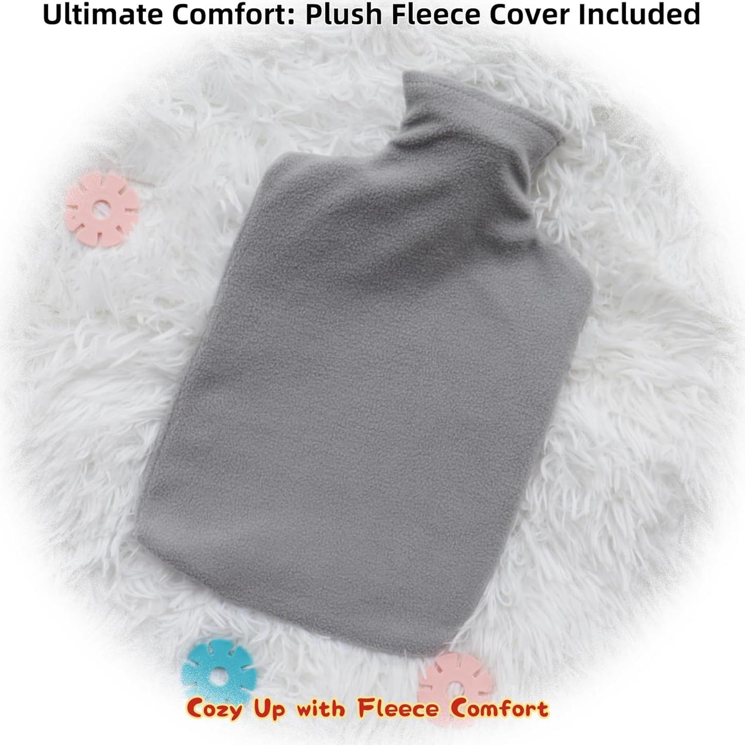 Bolsa de Agua Caliente OliviaLiving 2L Caqui Reutilizable