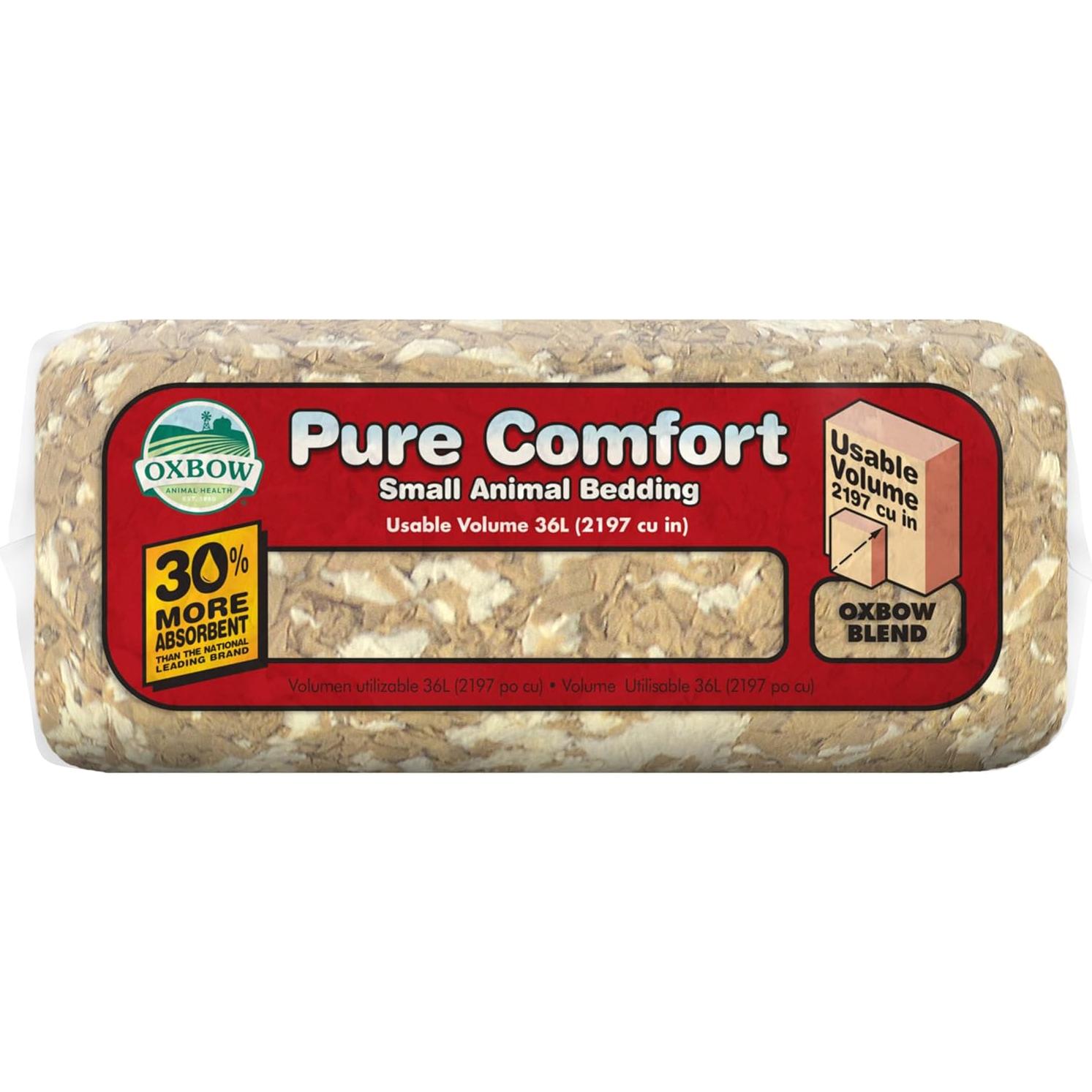 Cama para Conejos Oxbow Pure Comfort 36L, 99.9% Libre de Polvo