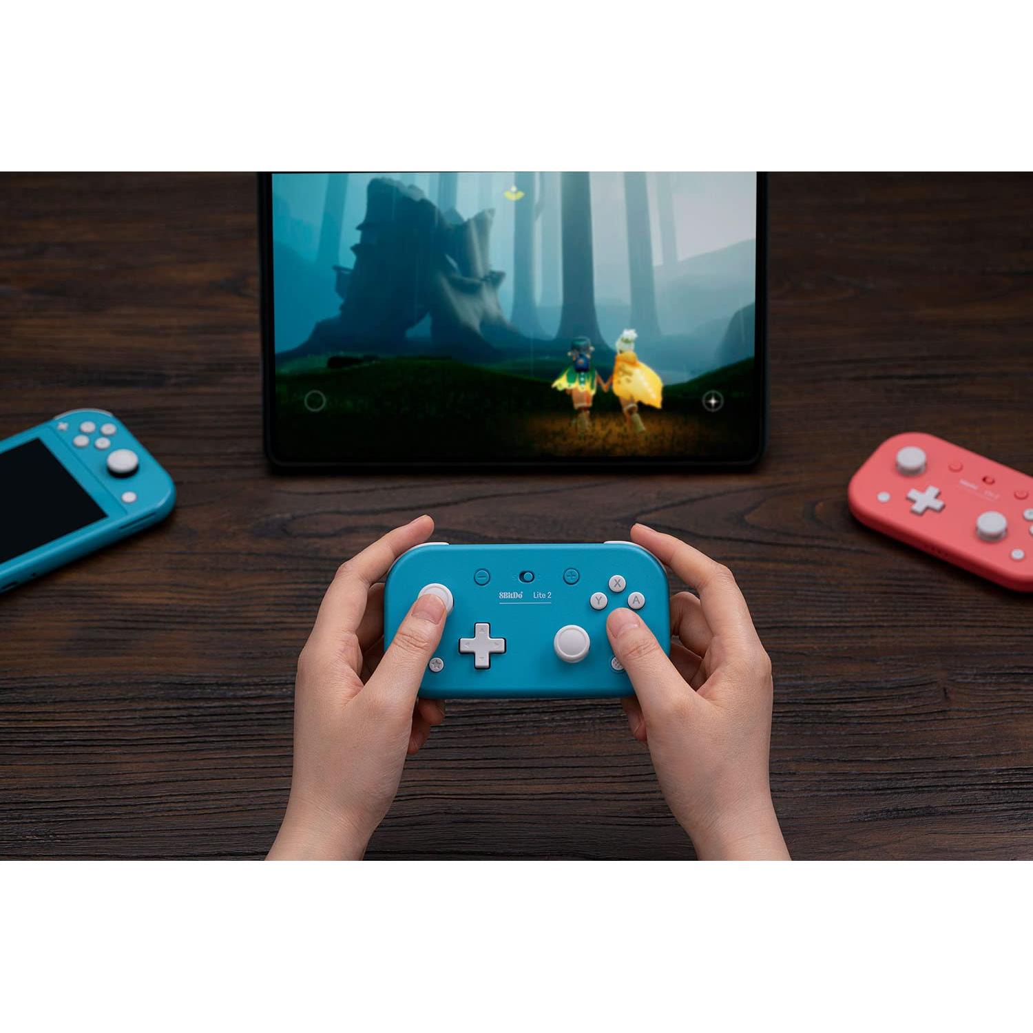 8BitDo Lite 2 Bluetooth Gamepad for Switch, Switch Lite, Android and Raspberry Pi (Turquoise)