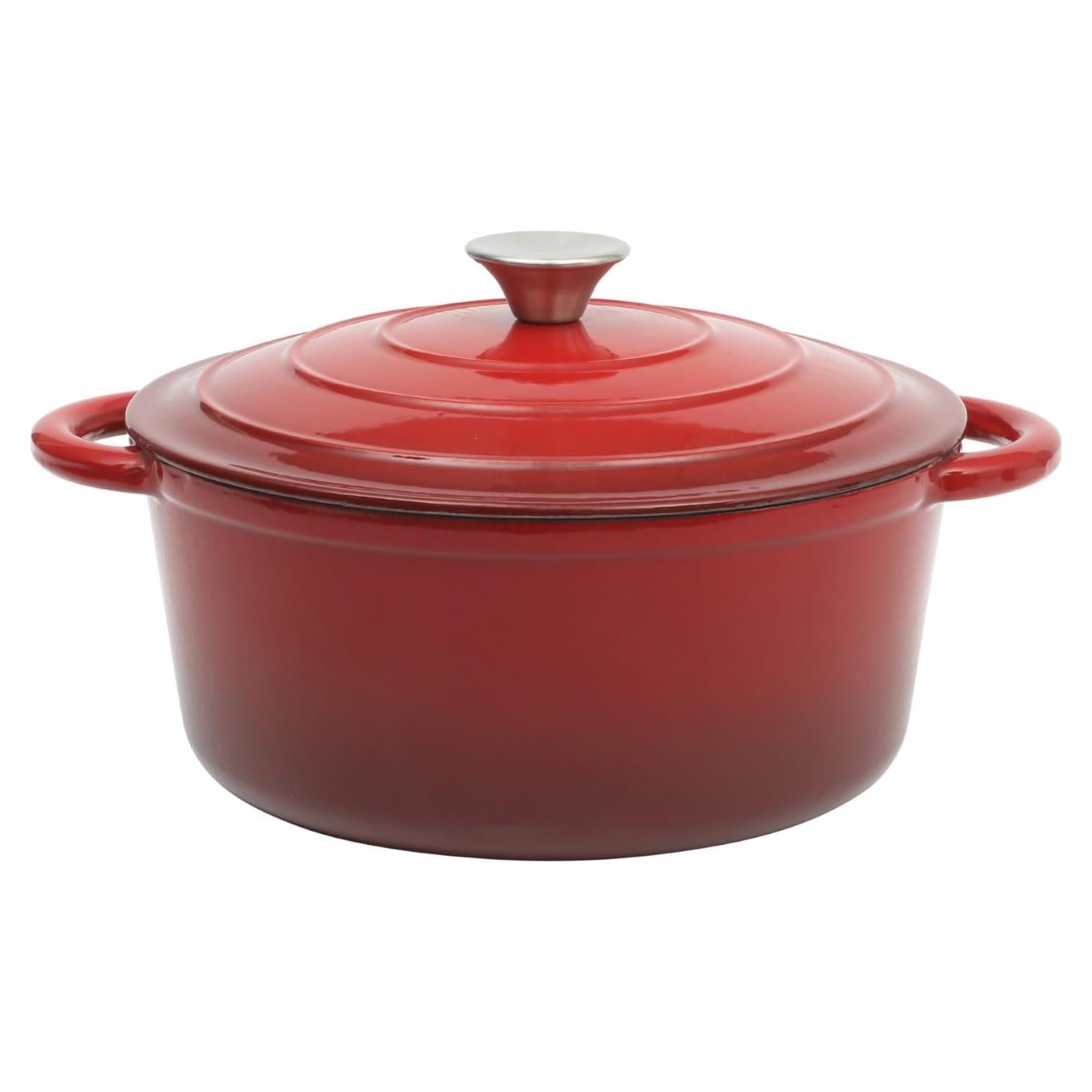 Olla Holandesa Gibson Home 5 Litros Hierro Fundido Rojo