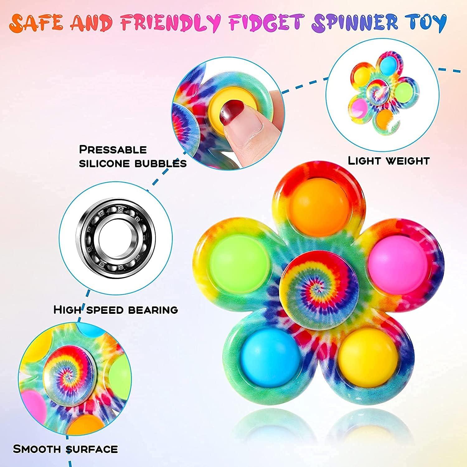 Paquete de 6 Spinners Antiestrés Multicolor para Niños