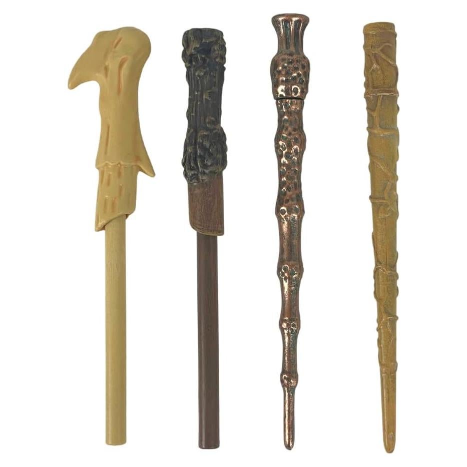 Juego de bolígrafos Harry Potter - Varitas de Voldemort, Hermione y Dumbledore