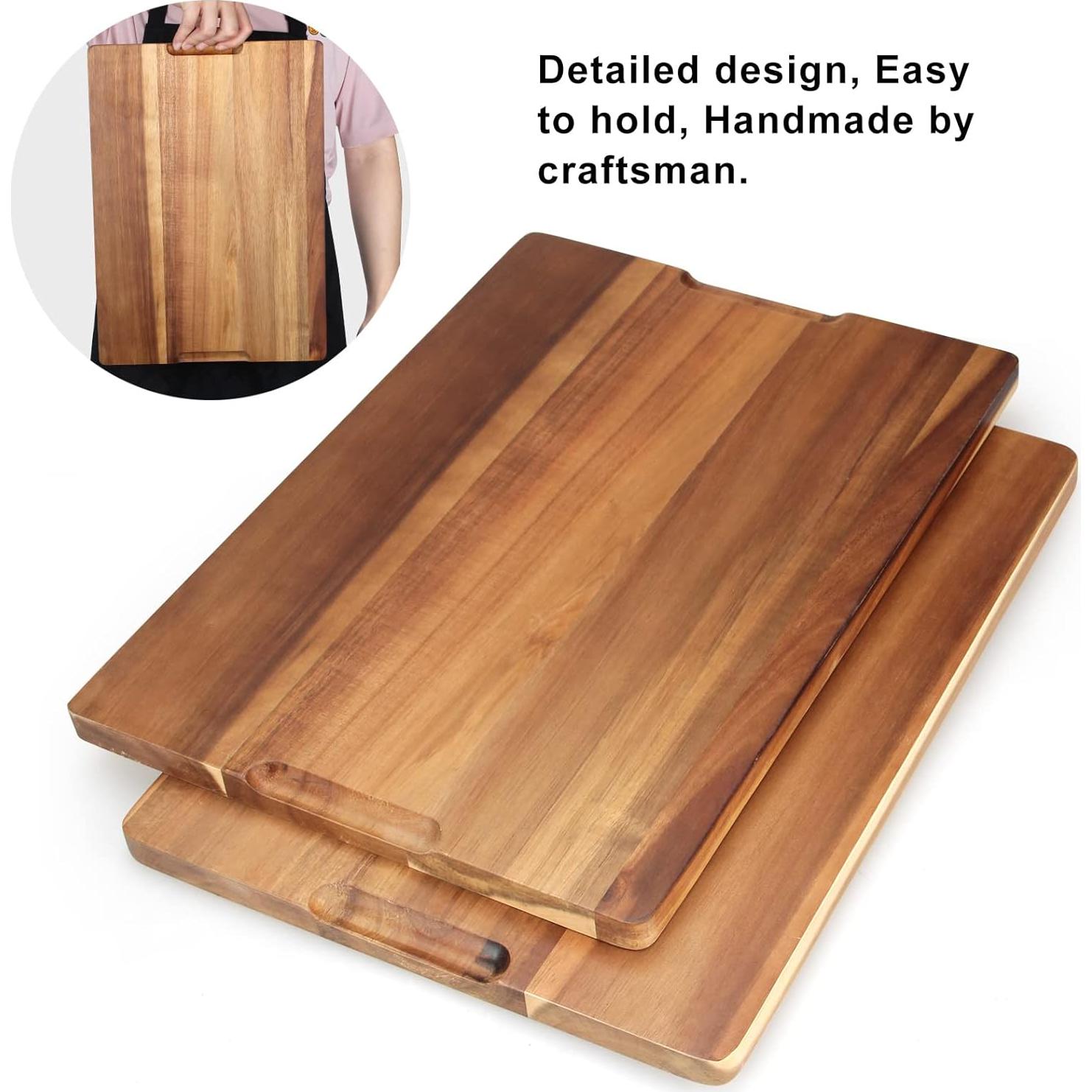 Tabla de Cortar de Madera de Acacia Ayiaren 38.1x25.4 cm