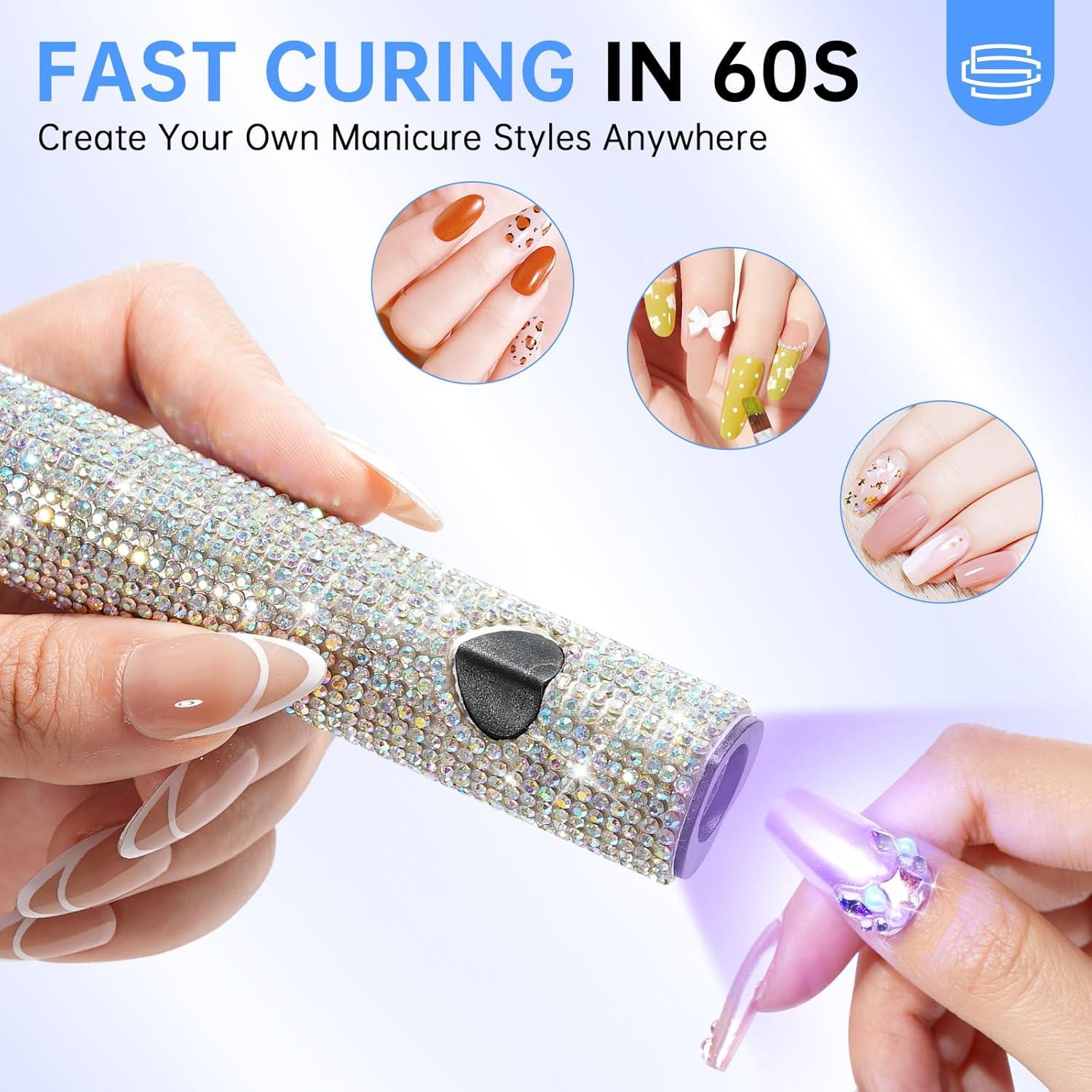 Lámpara UV para Uñas de Gel CHRISTINE SHELLY Portátil 300mAh