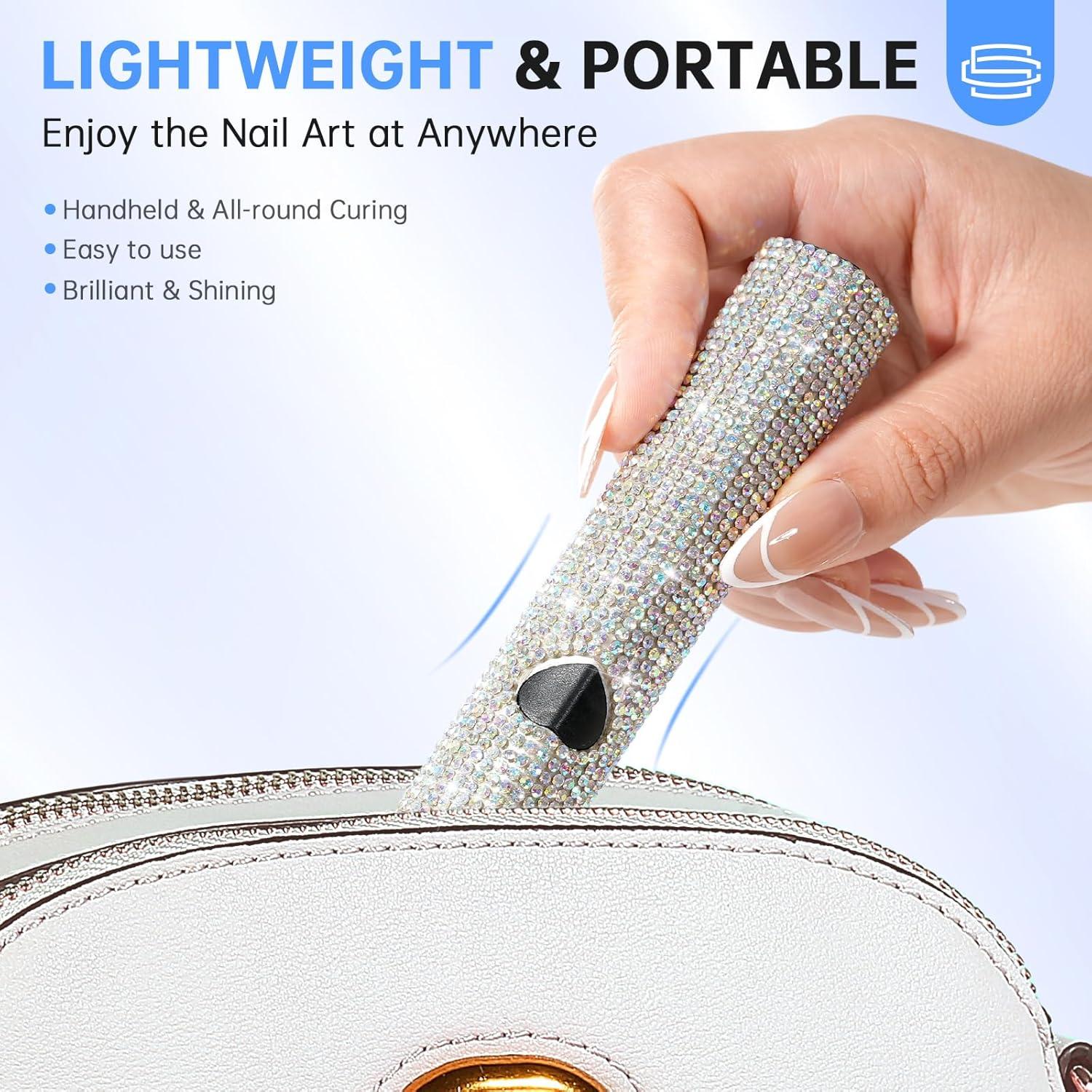 Lámpara UV para Uñas de Gel CHRISTINE SHELLY Portátil 300mAh