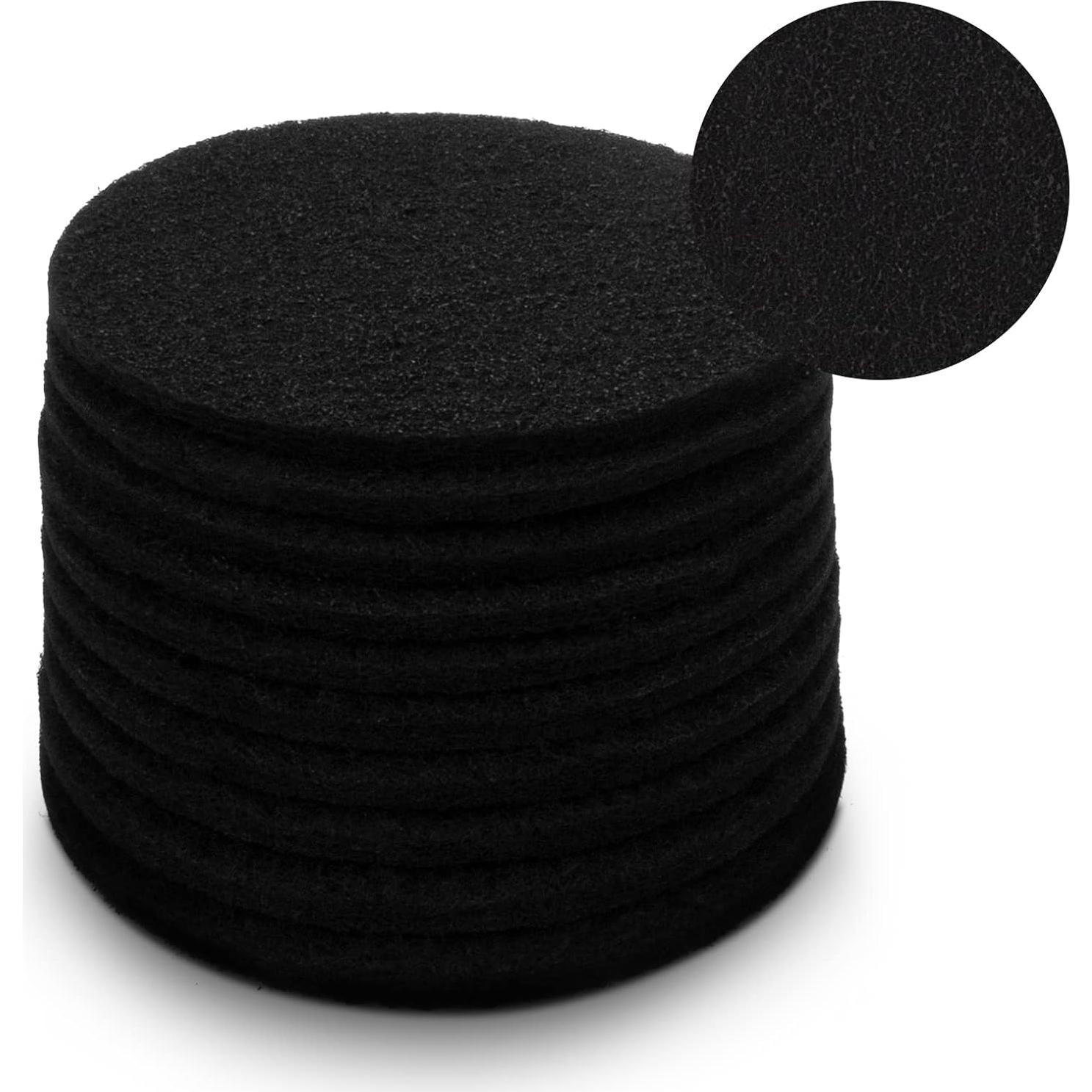 Paquete de 10 Filtros de Carbón Activado Pocurhi 17 cm